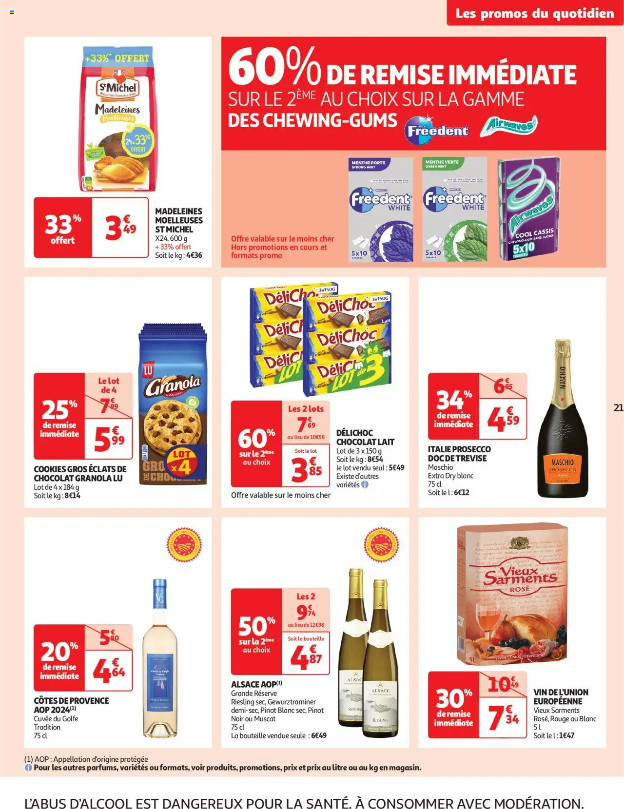  | Page: 21 | Produits: Menthe, Italie prosecco, Lait, Biscuits