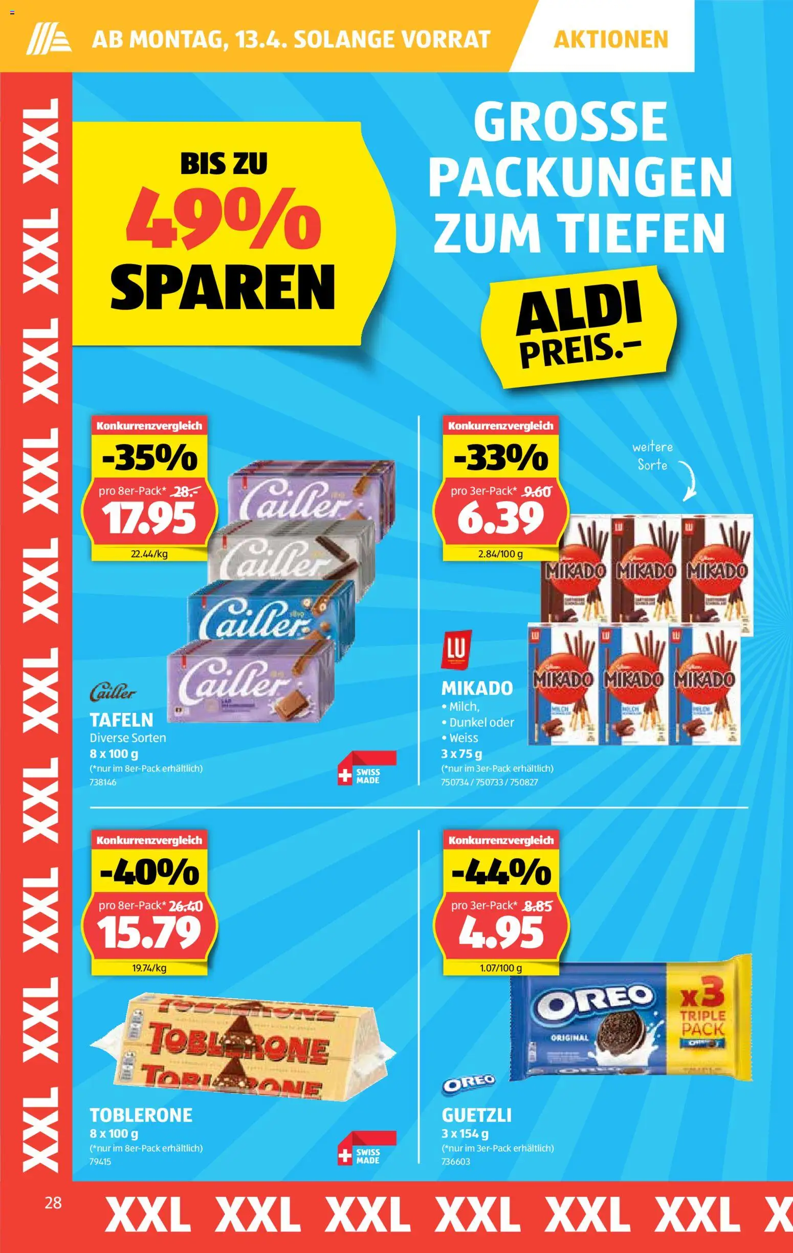 Aldi aktionen – gültig ab 09.04.2026 | Seite: 28 | Produkte: Milch