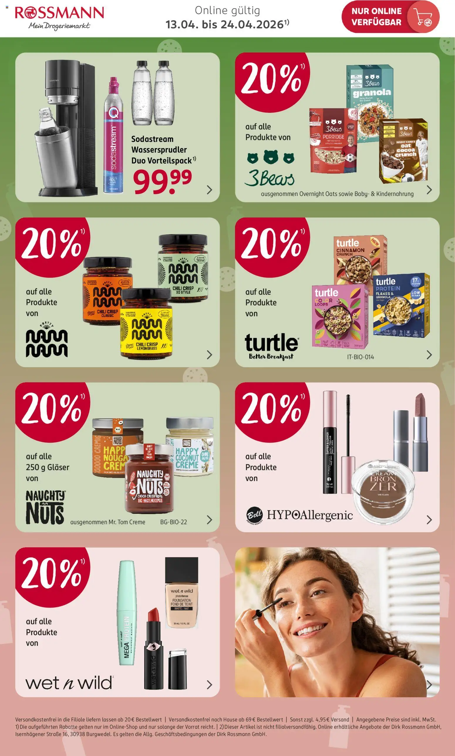 Rossmann Onlineprospekt – gültig ab 13.04.2026 | Seite: 3 | Produkte: Apple, Chili, Mascara, Sodastream