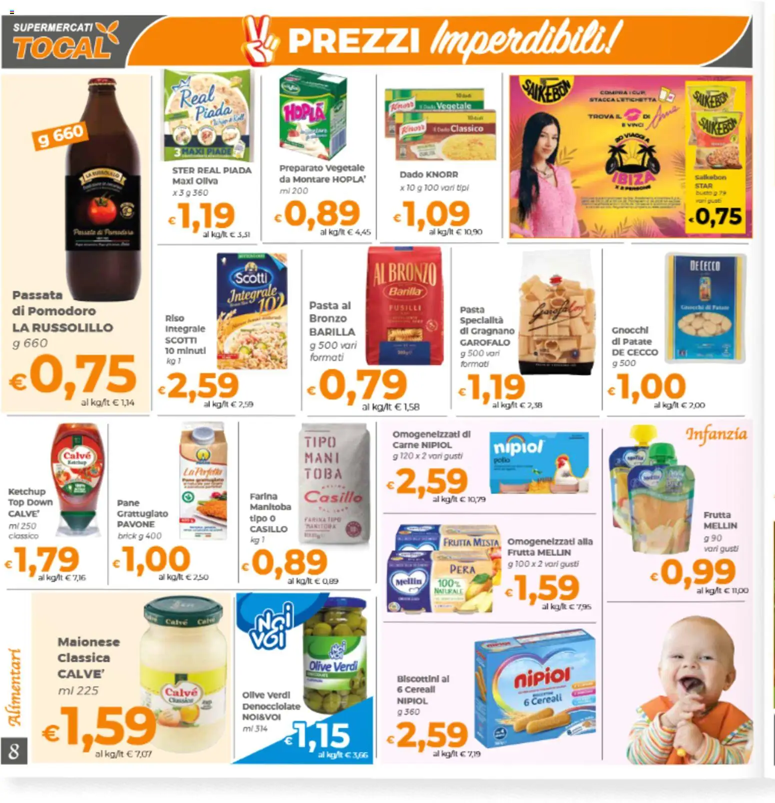 Volantino Tocal del 06.03.2026 | Pagina: 8 | Prodotti: Pane, Riso, Maionese, Gnocchi