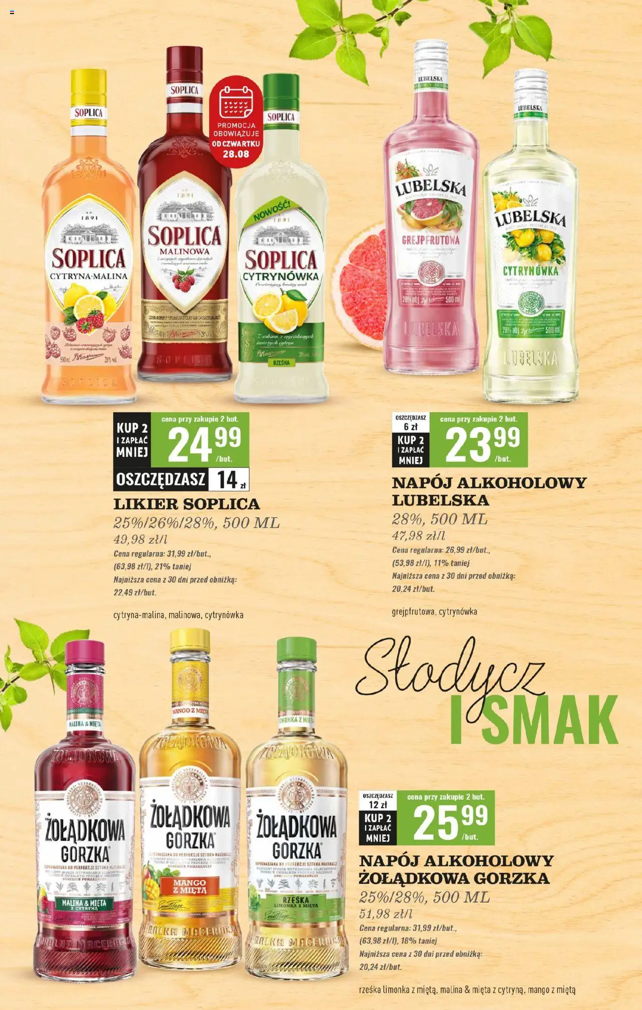 Biedronka gazetka - Czas na toast od 25.08.2025 | Strona: 36 | Produkty: Cytryna, Mango, Limonka, Malina