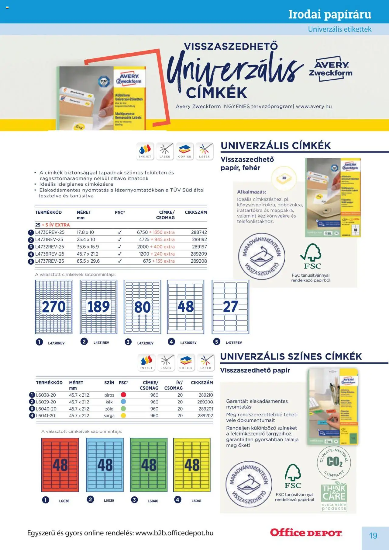 Office Depot akciós ujság - amely érvényes a következő dátumtól: 10.04.2025 | Oldal: 19