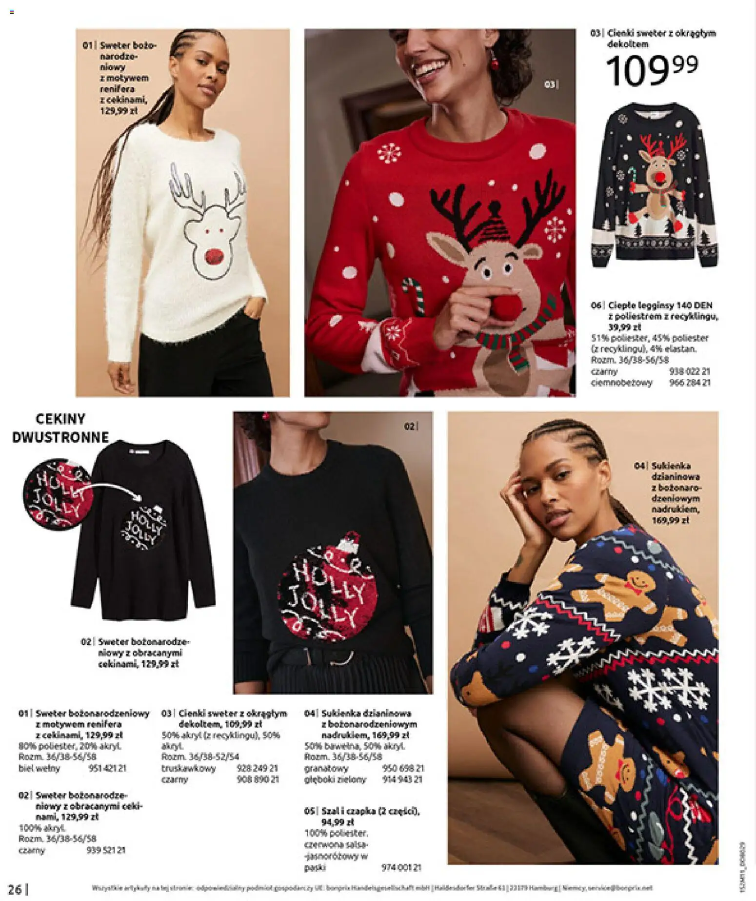 BonPrix Katalog - Na Listę Życzeń od 15.12.2025 | Strona: 28 | Produkty: Sweter, Legginsy, Szal, Sukienka