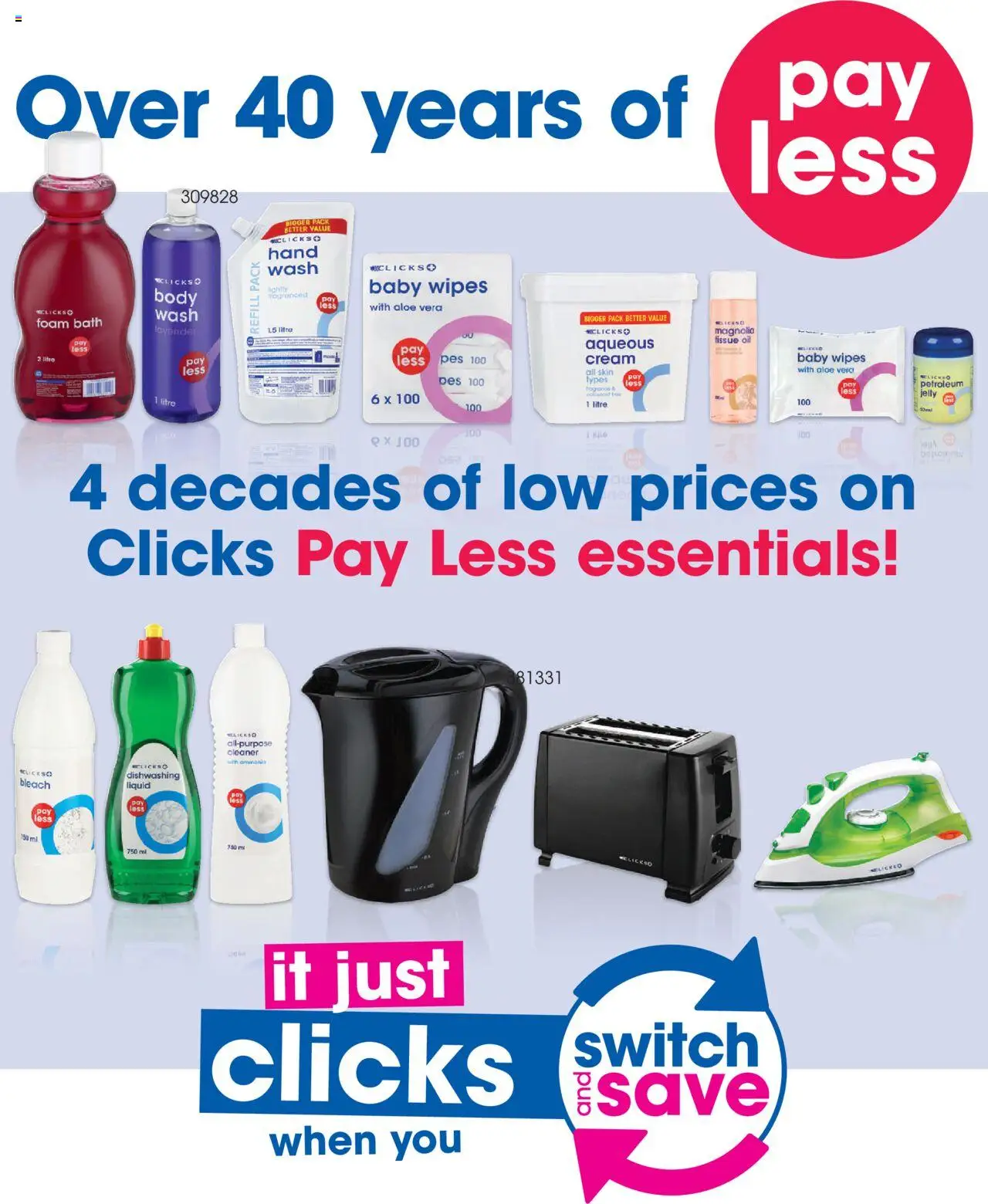 New Clicks catalogue – valid from 23.09.2025 | Page: 48 | Products: Bath, Switch, Cream, Dishwashing liquid