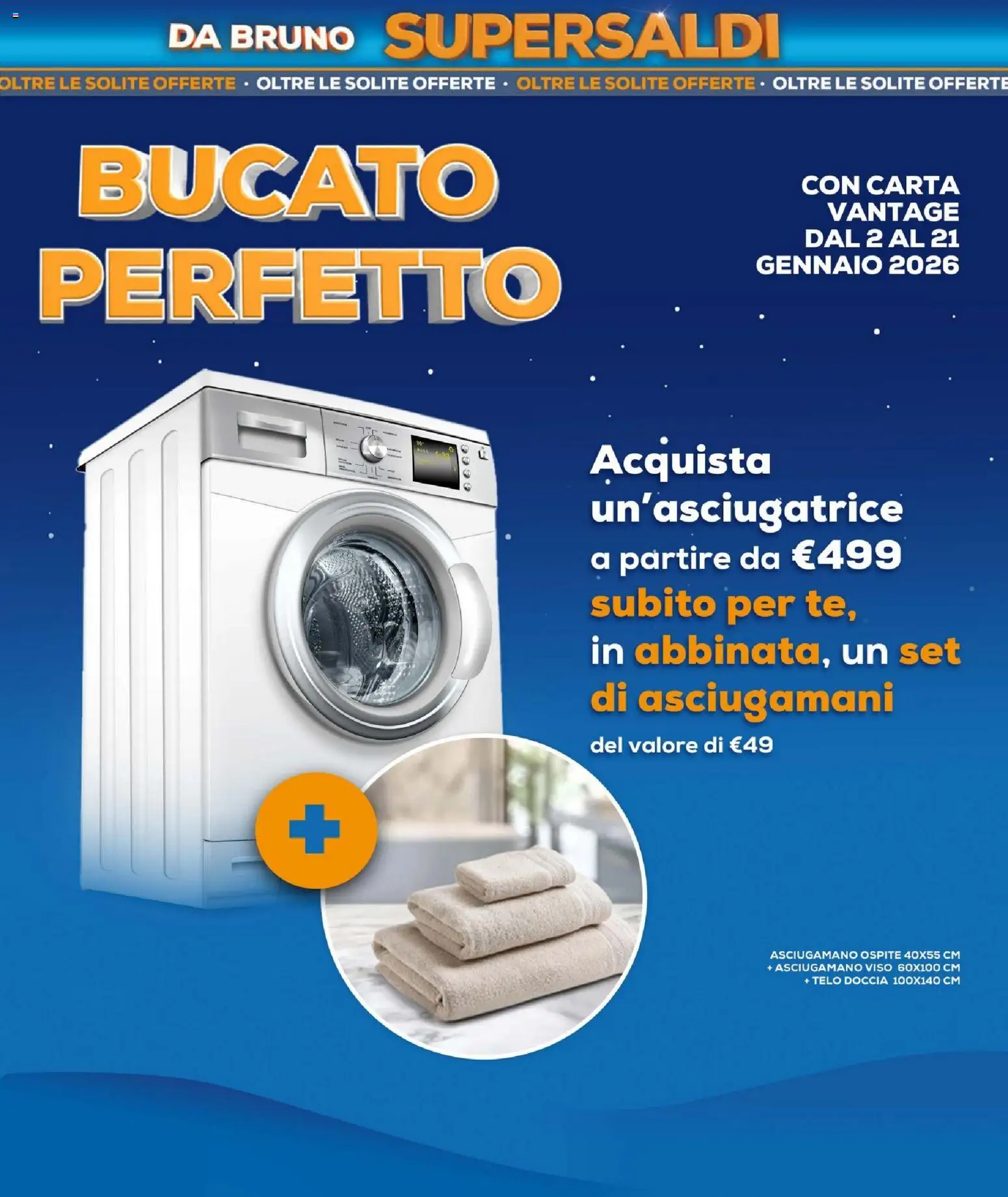 Volantino BRUNO del 02.01.2026 | Pagina: 19 | Prodotti: Asciugamano, Doccia