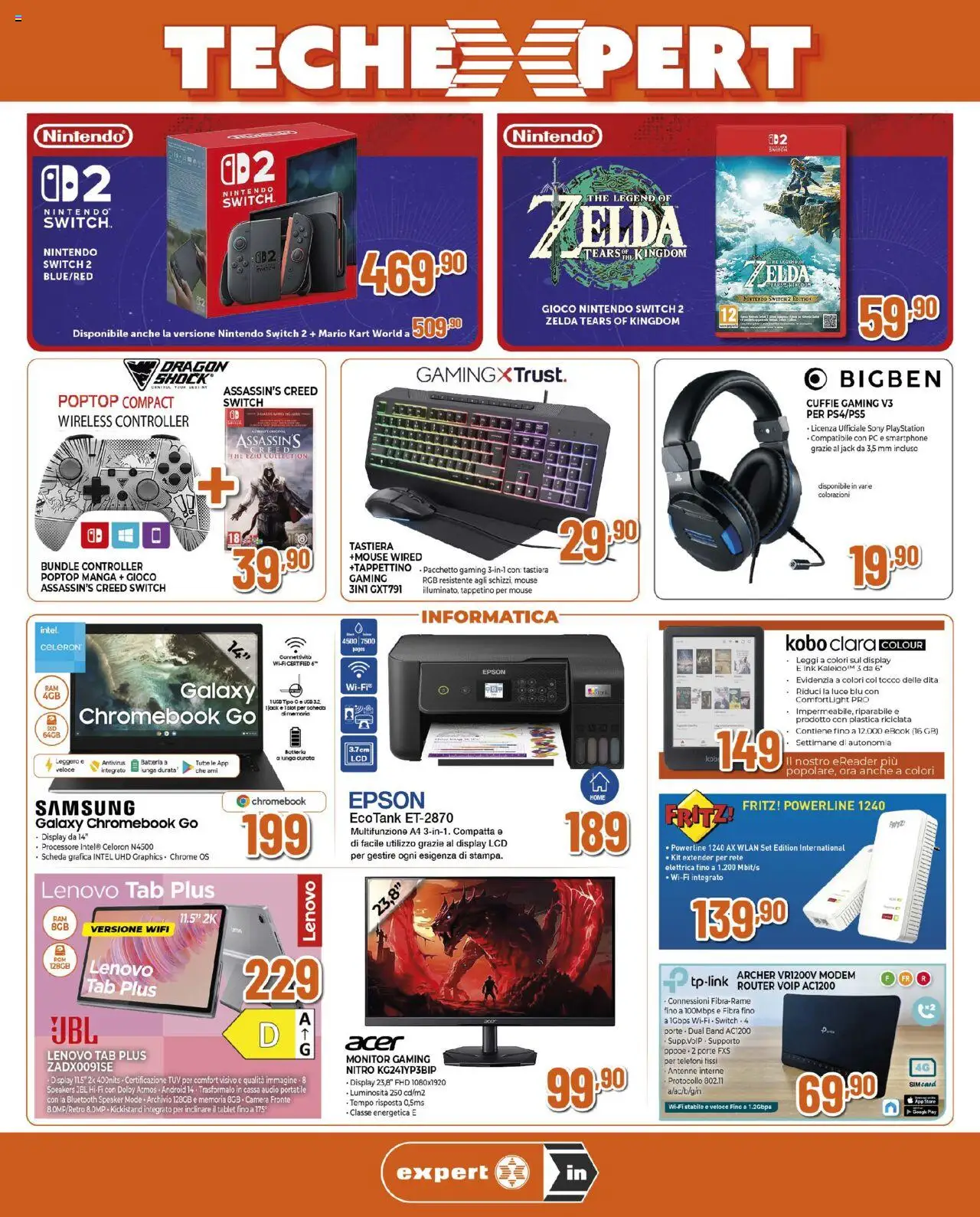 Volantino Ipercoop del 11.09.2025 | Pagina: 4 | Prodotti: PC, Playstation, Speaker, Samsung