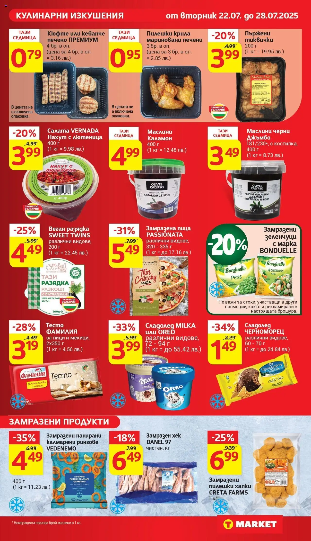  | Страница: 13 | Продукти: Пица, Сладолед, Нахут, Патладжан