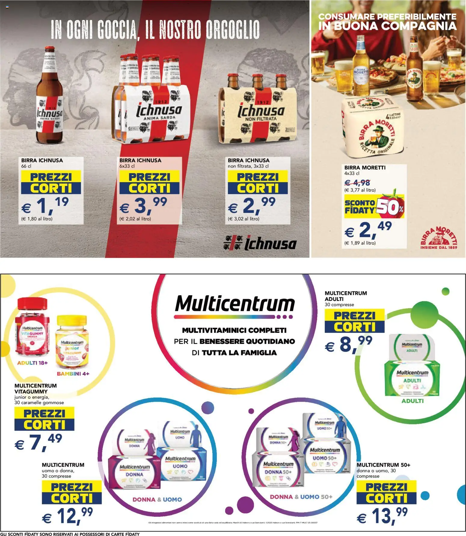 Volantino Esselunga S del 01.12.2025 | Pagina: 22 | Prodotti: Birra, Caramelle, Birra Moretti