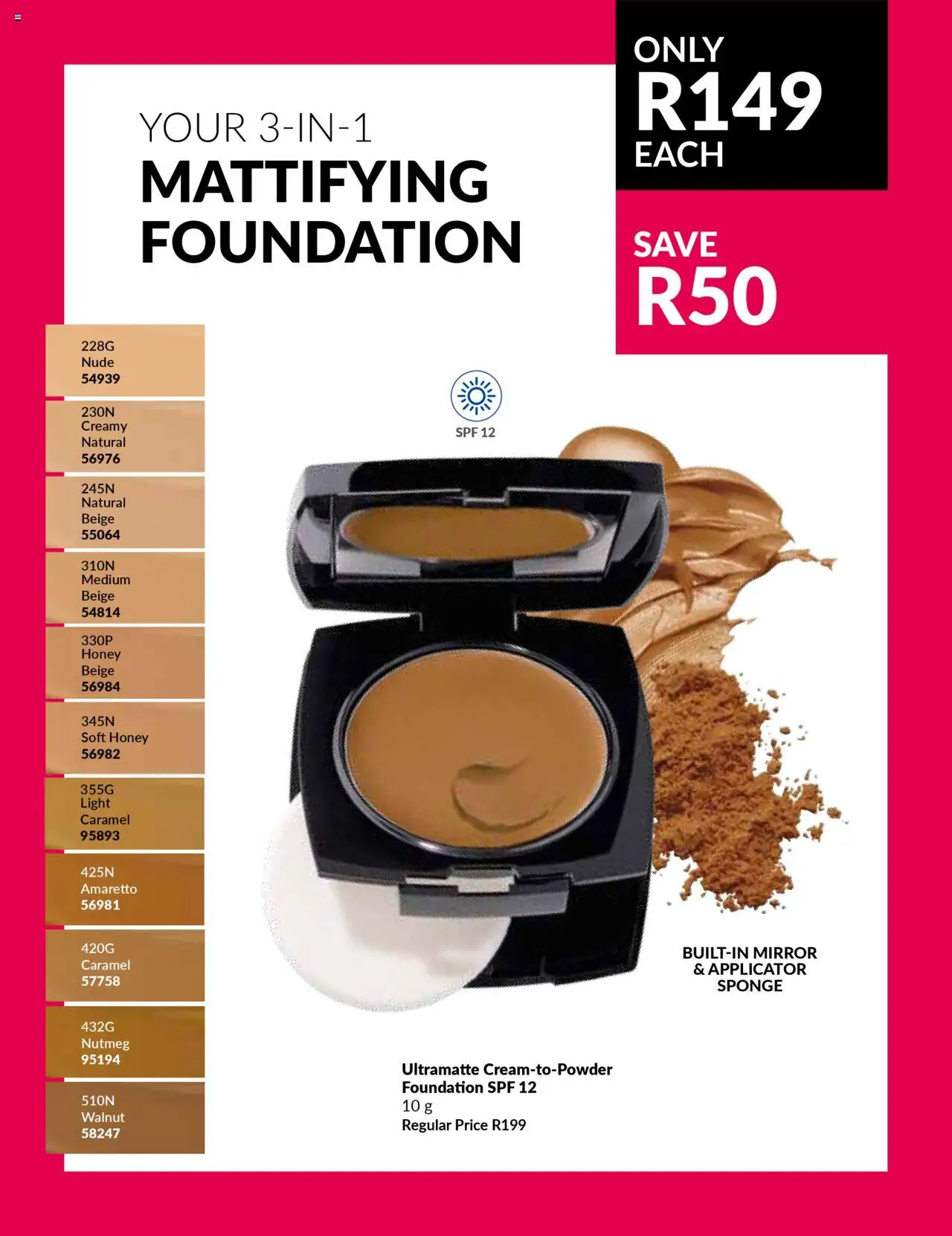 Avon - Womens Month │ valid from 14.08.2025 | Page: 9 | Products: Mirror, Light, Foundation, Caramel