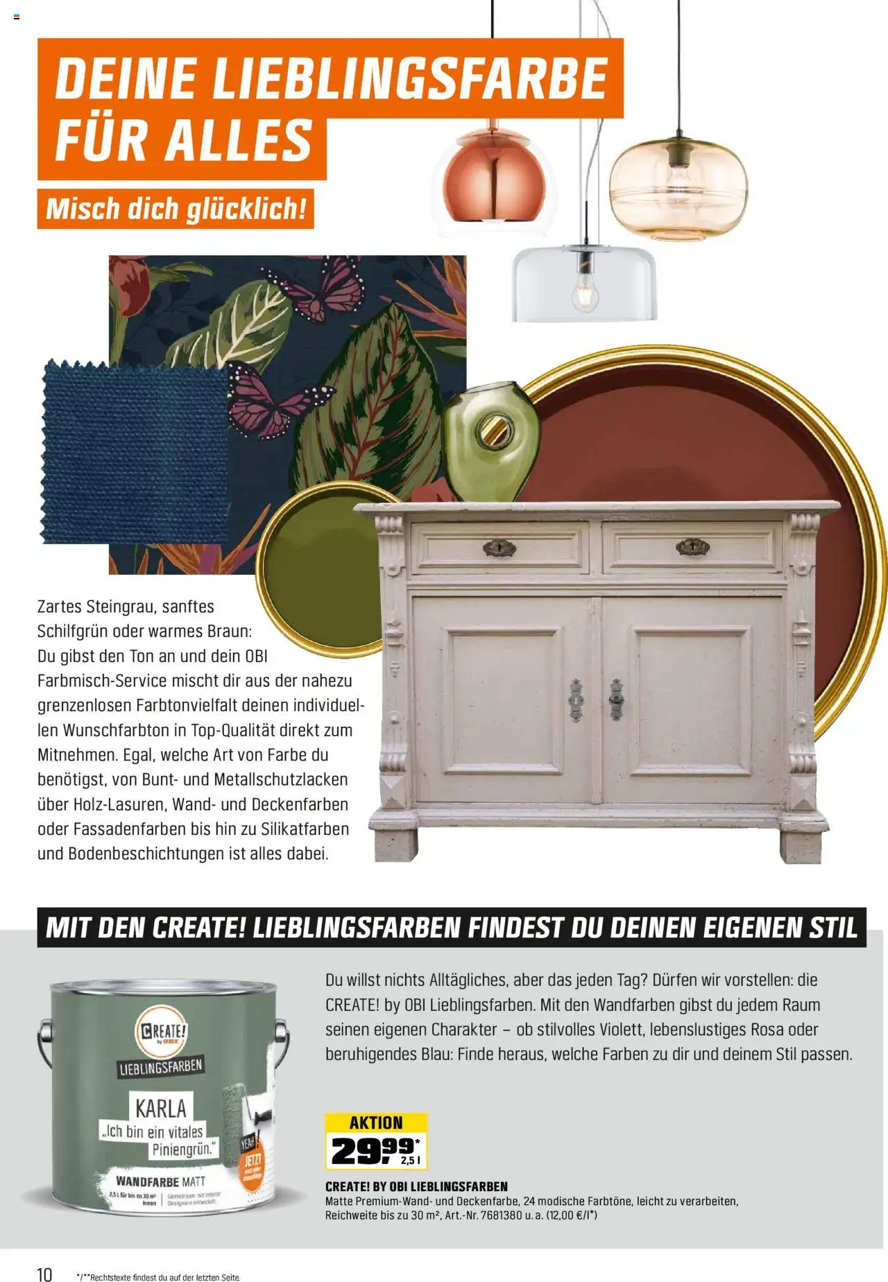 Obi  Alles für dein Zuhause – gültig ab 13.10.2025 | Seite: 10 | Produkte: Wandfarbe