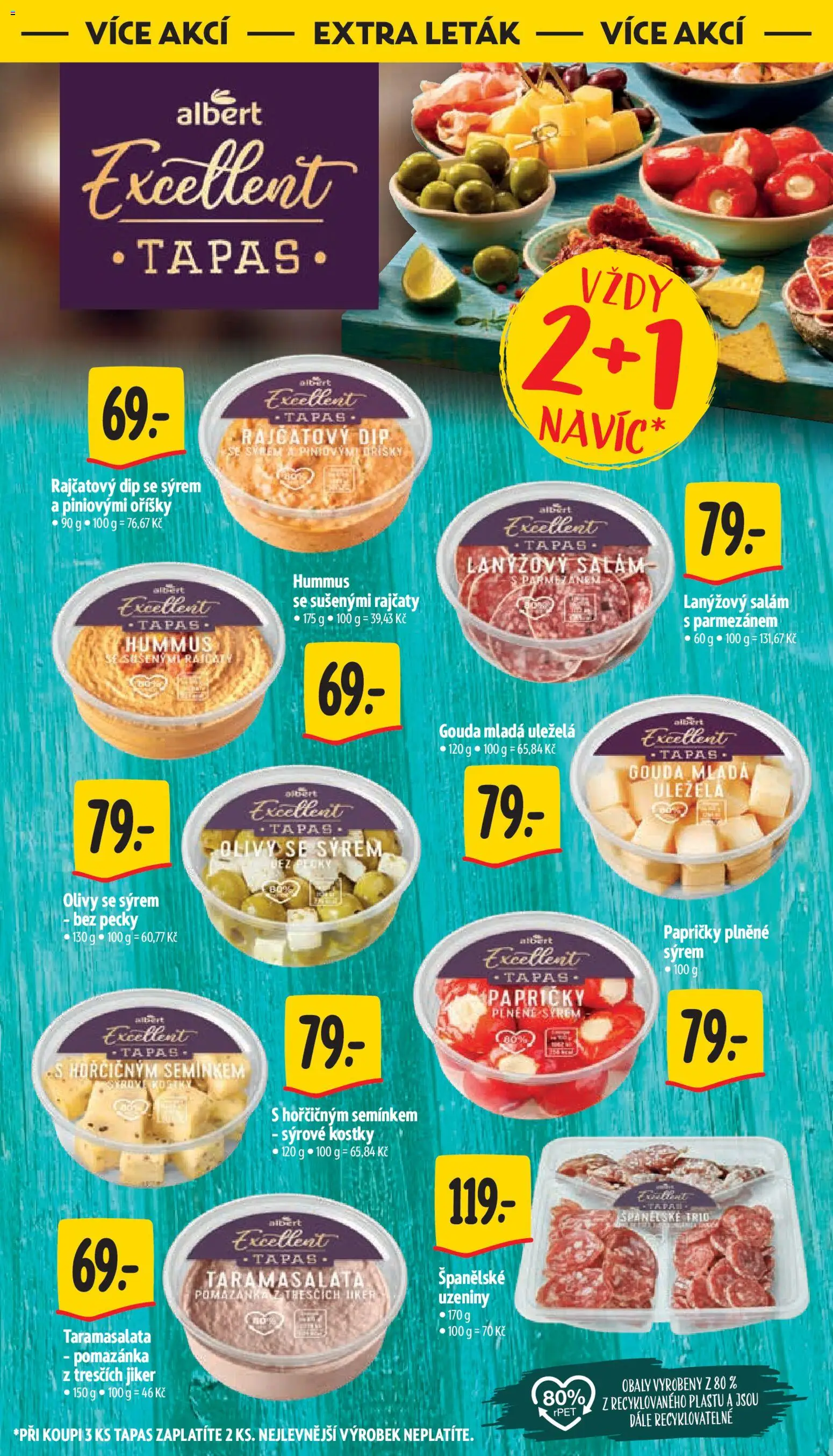 Albert leták - Supermarket od 11.03.2026 | Strana: 41 | Produkty: Hummus, Gouda, Uzeniny, Oříšky