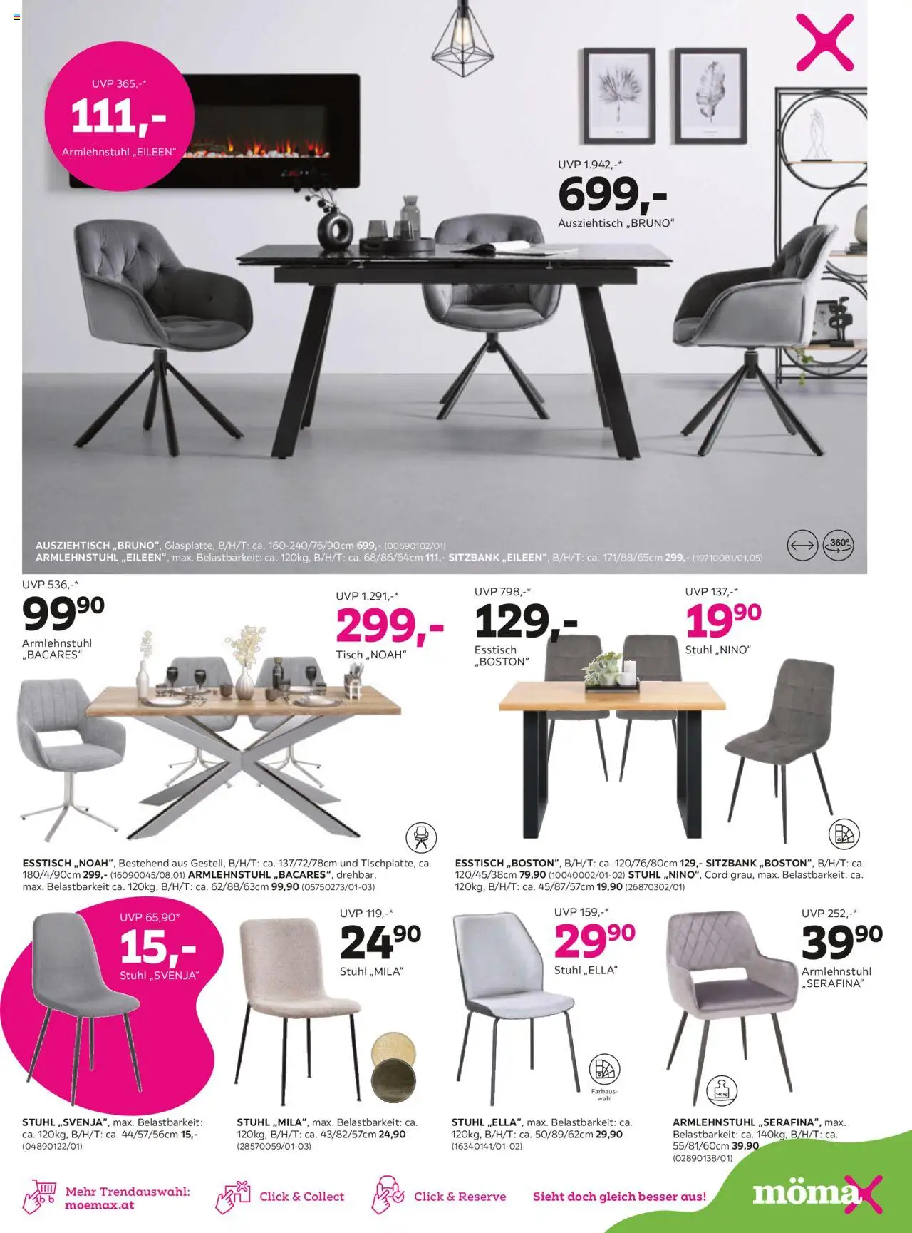 Mömax Prospekt aktuell gültig ab 19.08.2025 | Seite: 9 | Produkte: Tisch, Stuhl