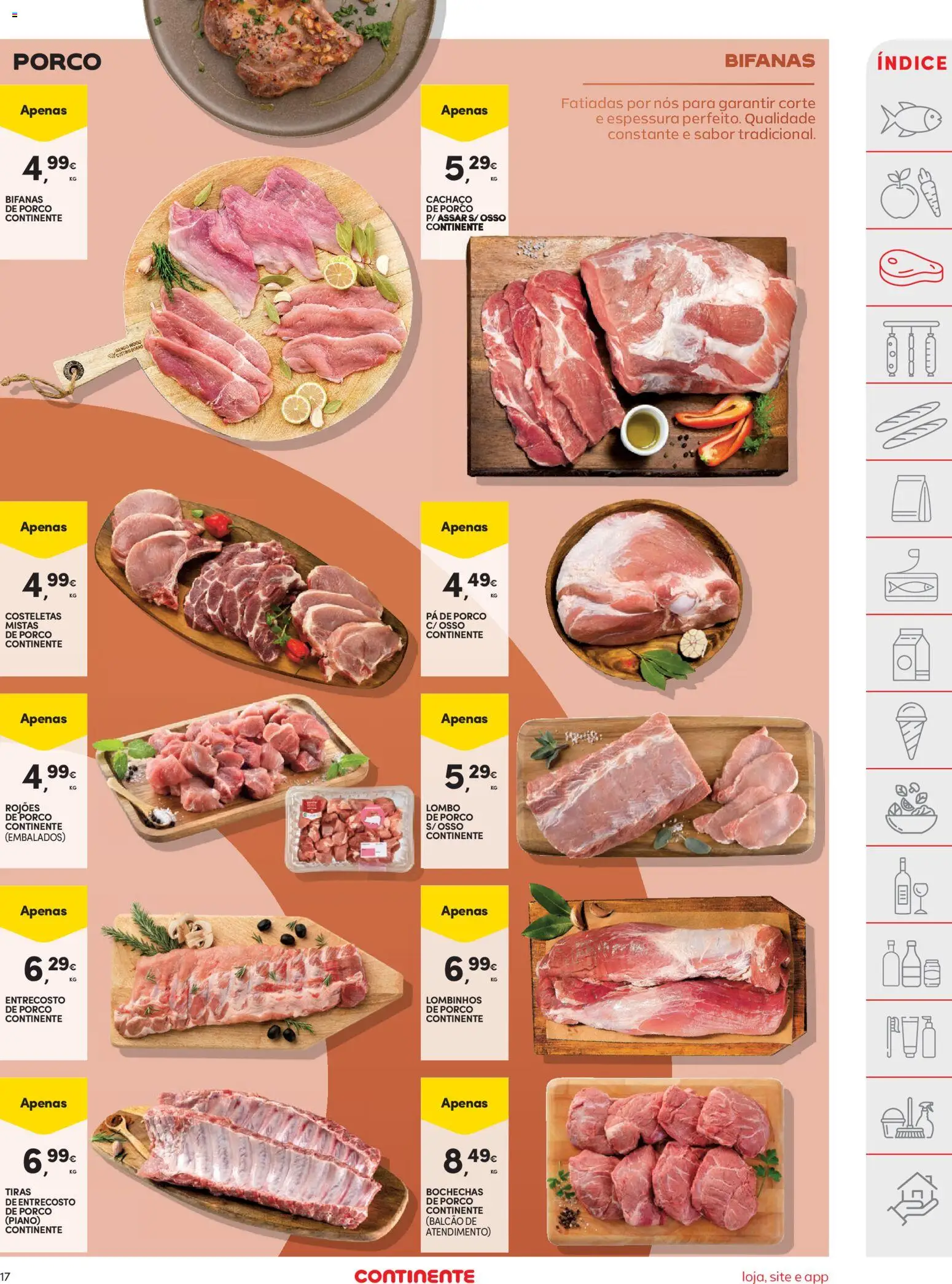 Continente folheto │ válido de 03.03.2026 | Página: 17 | Produtos: Lombo, Pá