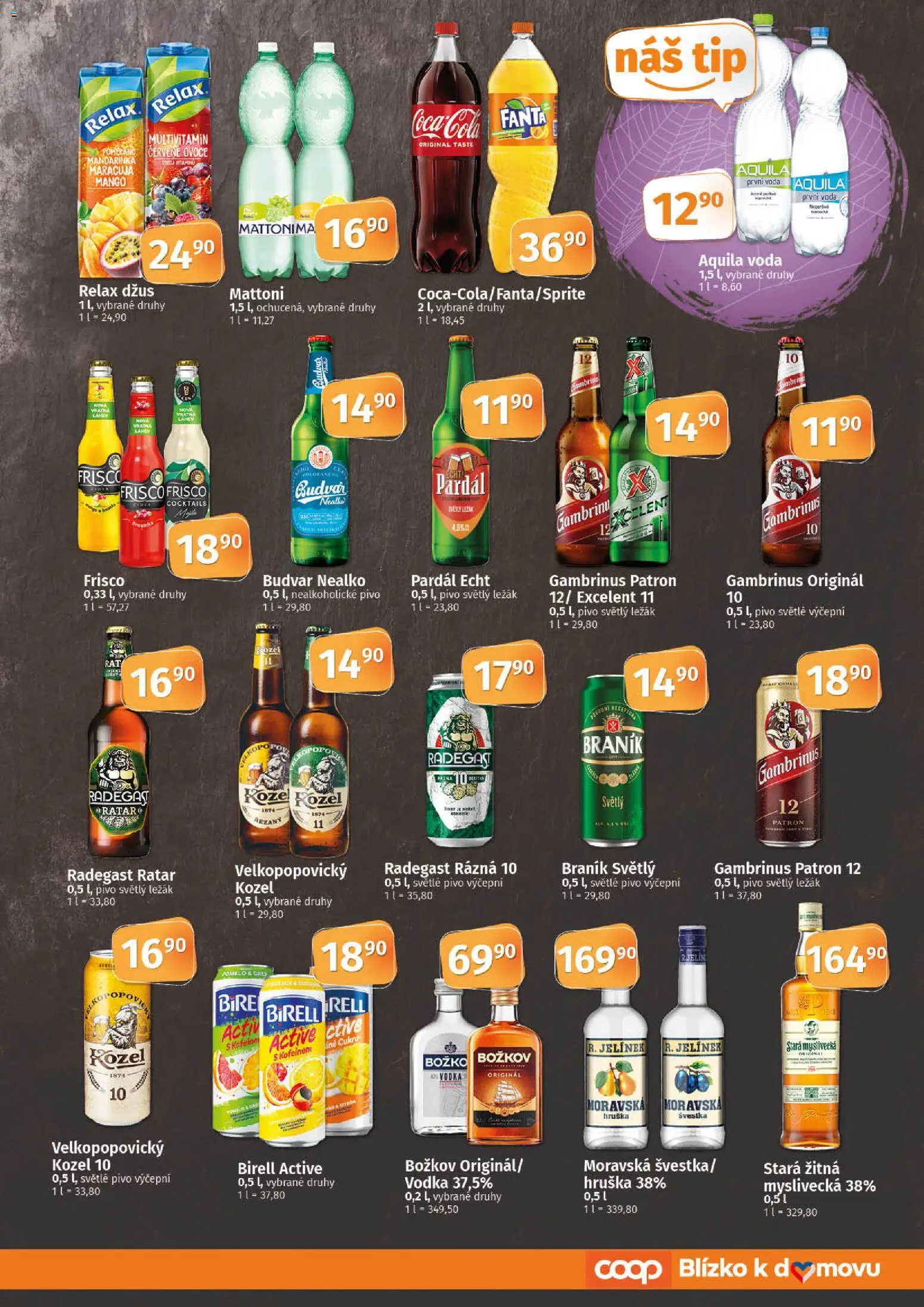 Coop leták - Tuty od 22.10.2025 | Strana: 7 | Produkty: Frisco, Radegast Rázna 10, Nealkoholické pivo, Božkov