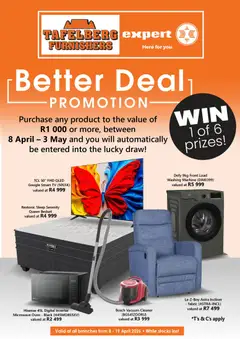 Tafelberg Furnishers specials catalogue – valid from 08.04.2026