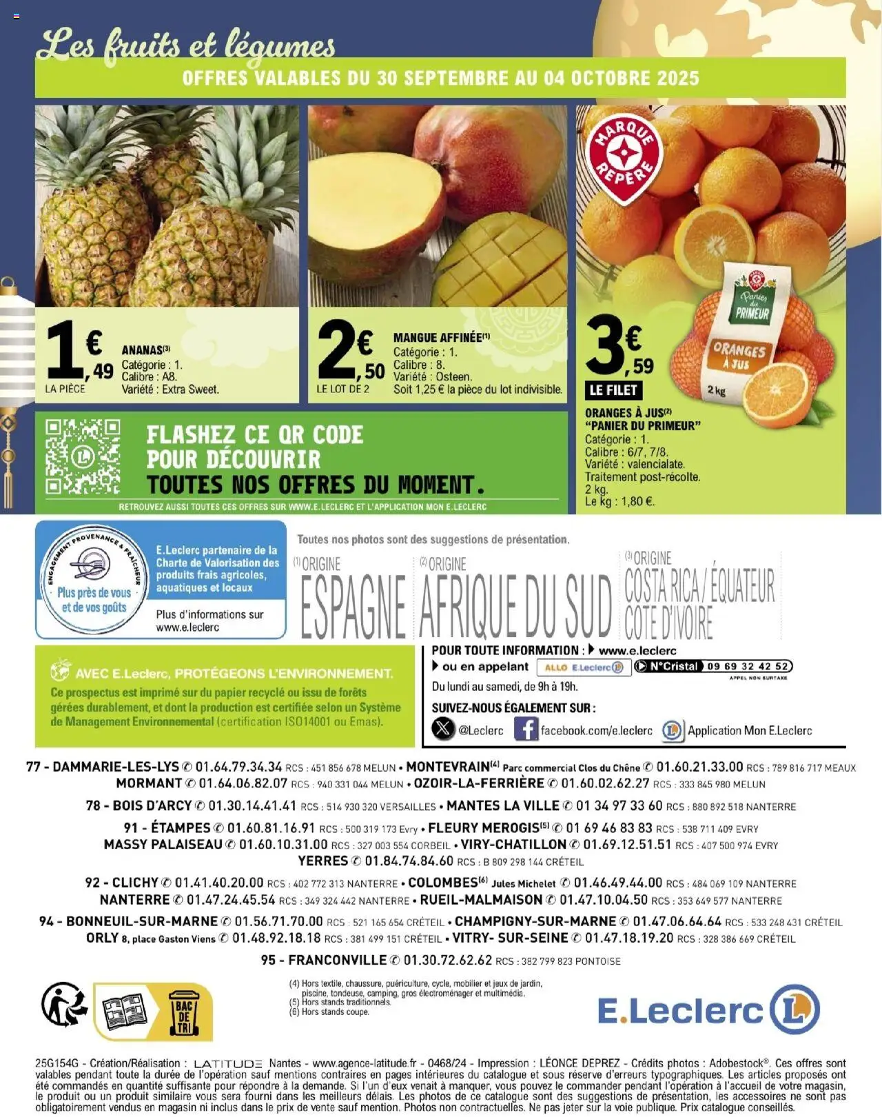 {H1} | Page: 16 | Produits: Mangue, Panier, Jus, Oranges