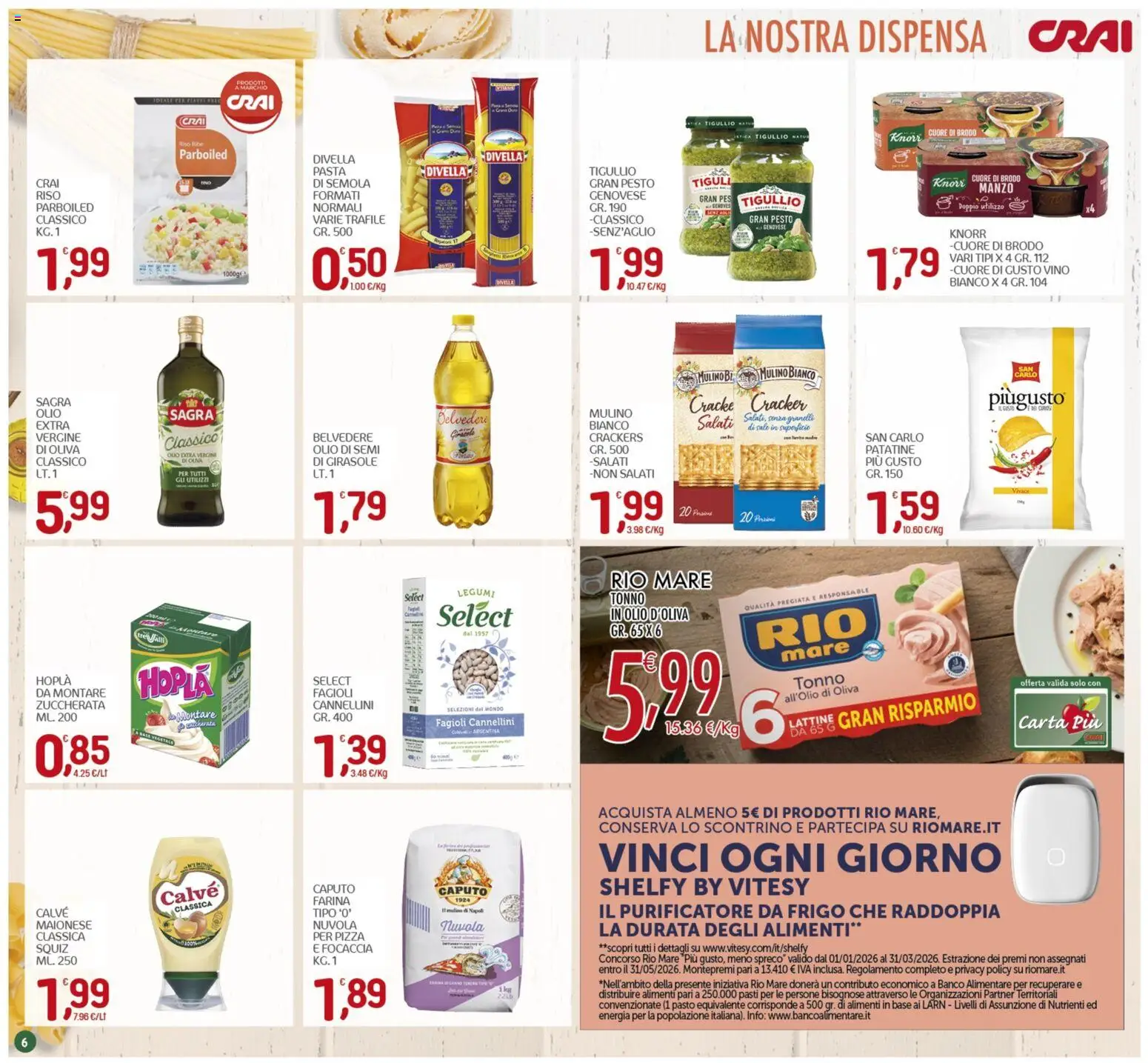 Volantino CRAI del 19.02.2026 | Pagina: 6 | Prodotti: Manzo, Patatine, Fagioli, Farina