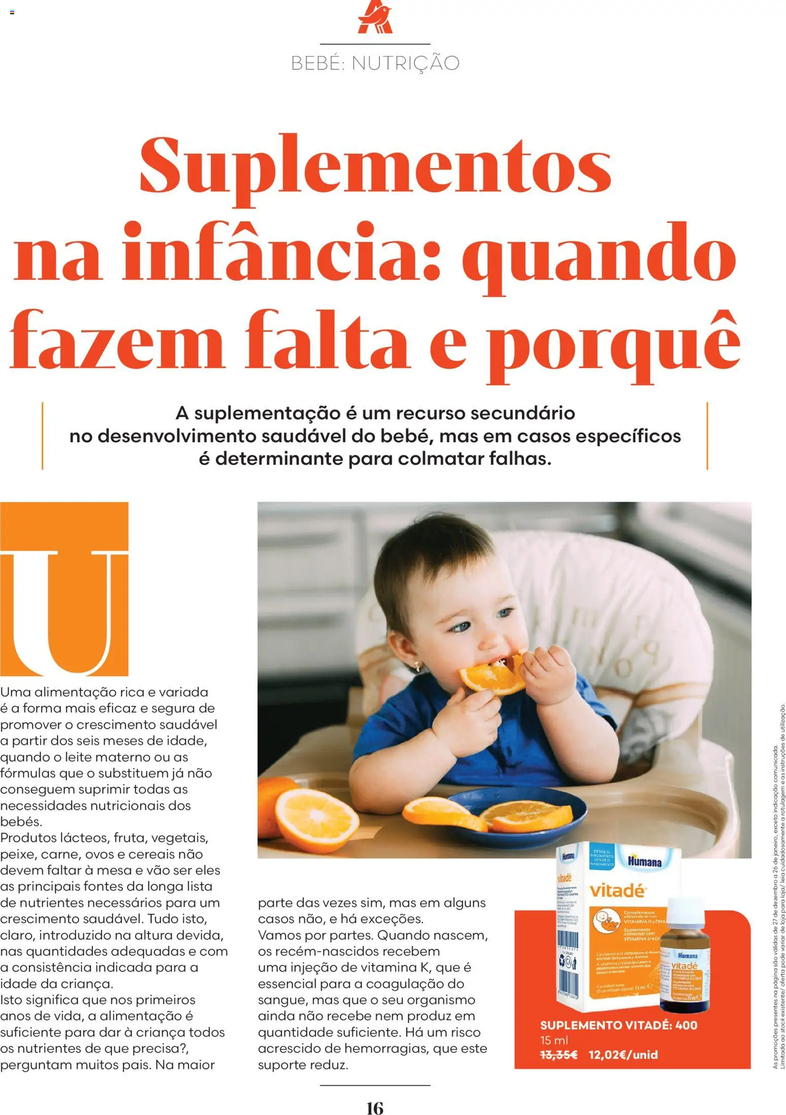 Auchan folheto │ válido de 01.01.2026 | Página: 16 | Produtos: Mesa, Ovos, Vitamina d, Cereais