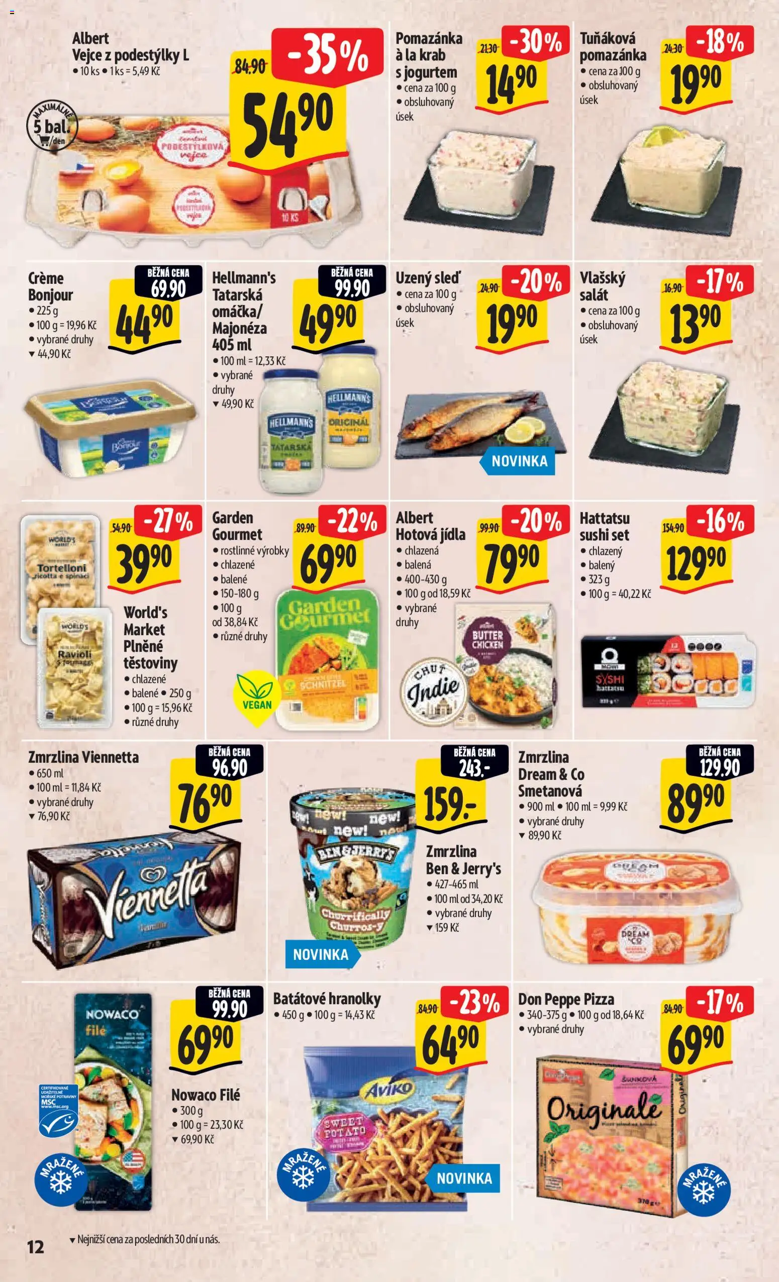 Albert leták - Hypermarket od 25.02.2026 | Strana: 18 | Produkty: Vegan, Pizza, Hotová jídla, Pomazánka