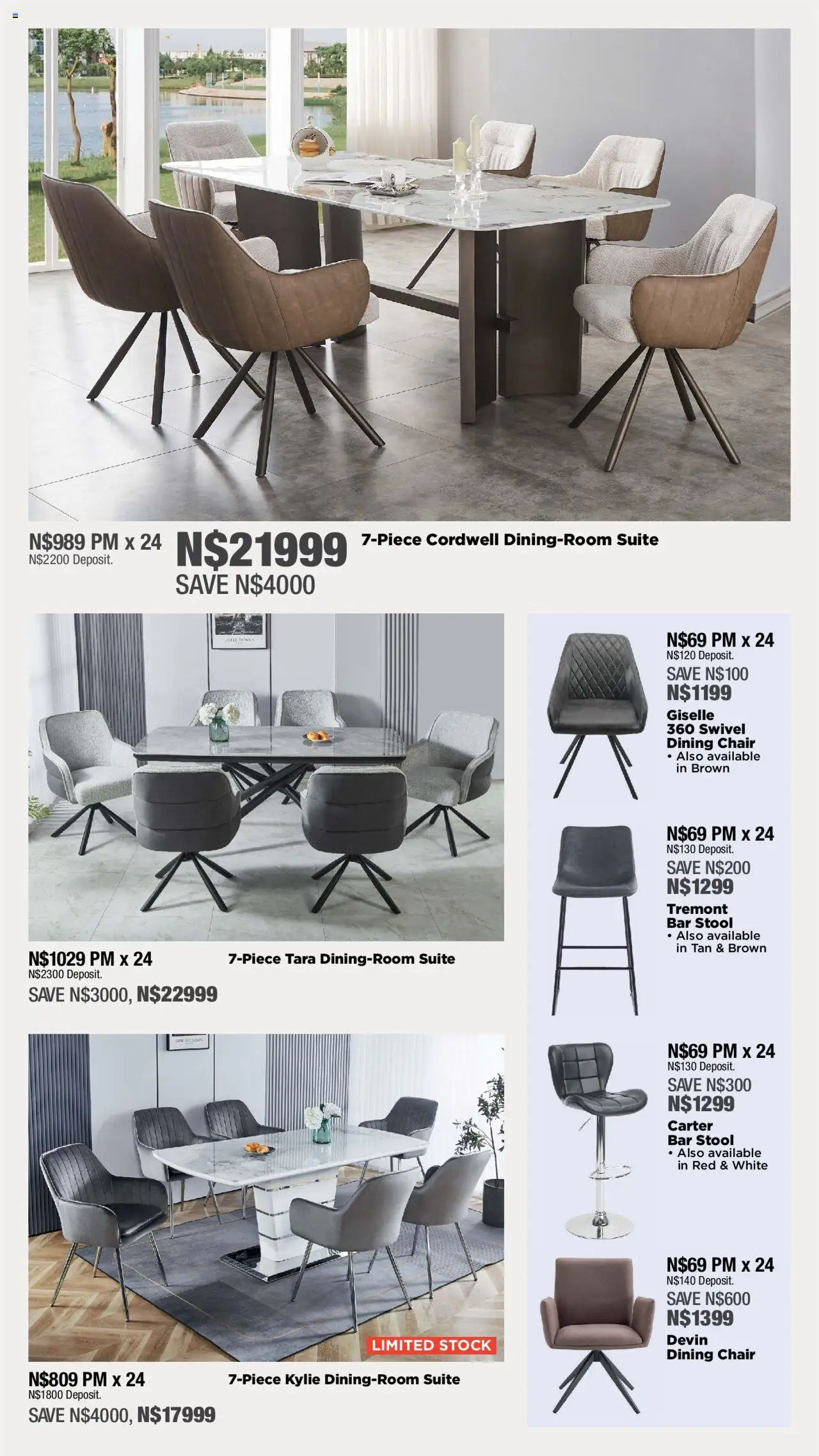 House and Home - Namibia Catalogue │ valid from 09.06.2025 | Page: 9 | Products: Stool, Chair, Bar stool, Stock