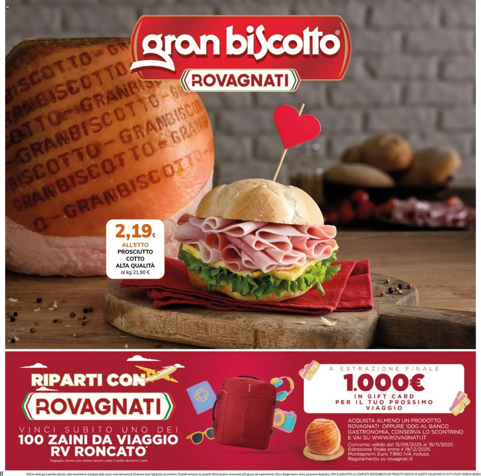 Volantino Basko del 28.10.2025 | Pagina: 8 | Prodotti: Prosciutto Cotto, Prosciutto