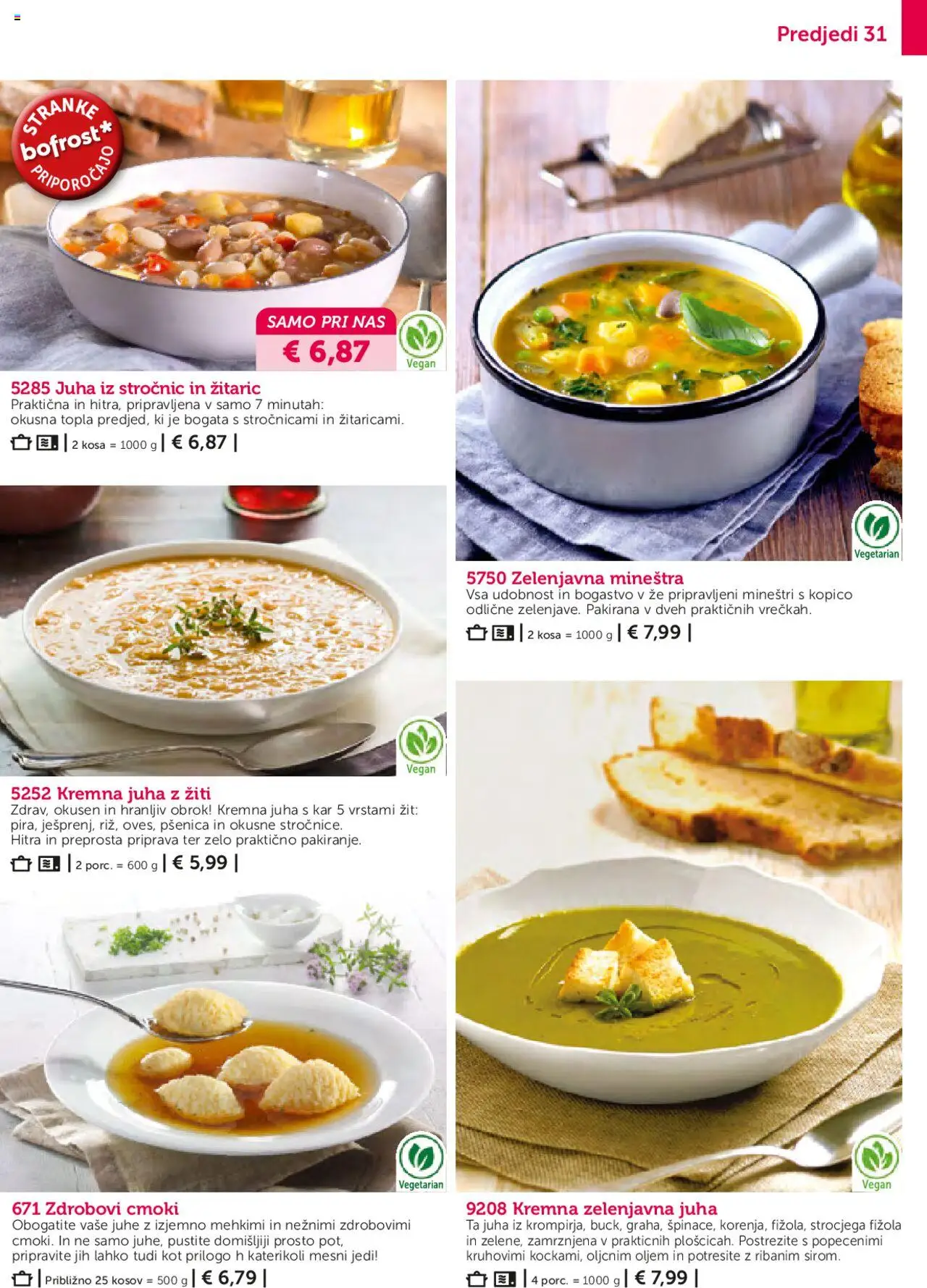 Bofrost katalog │ velja od 01.05.2025 | Stran: 31 | Izdelki: Juha, Top doble cara