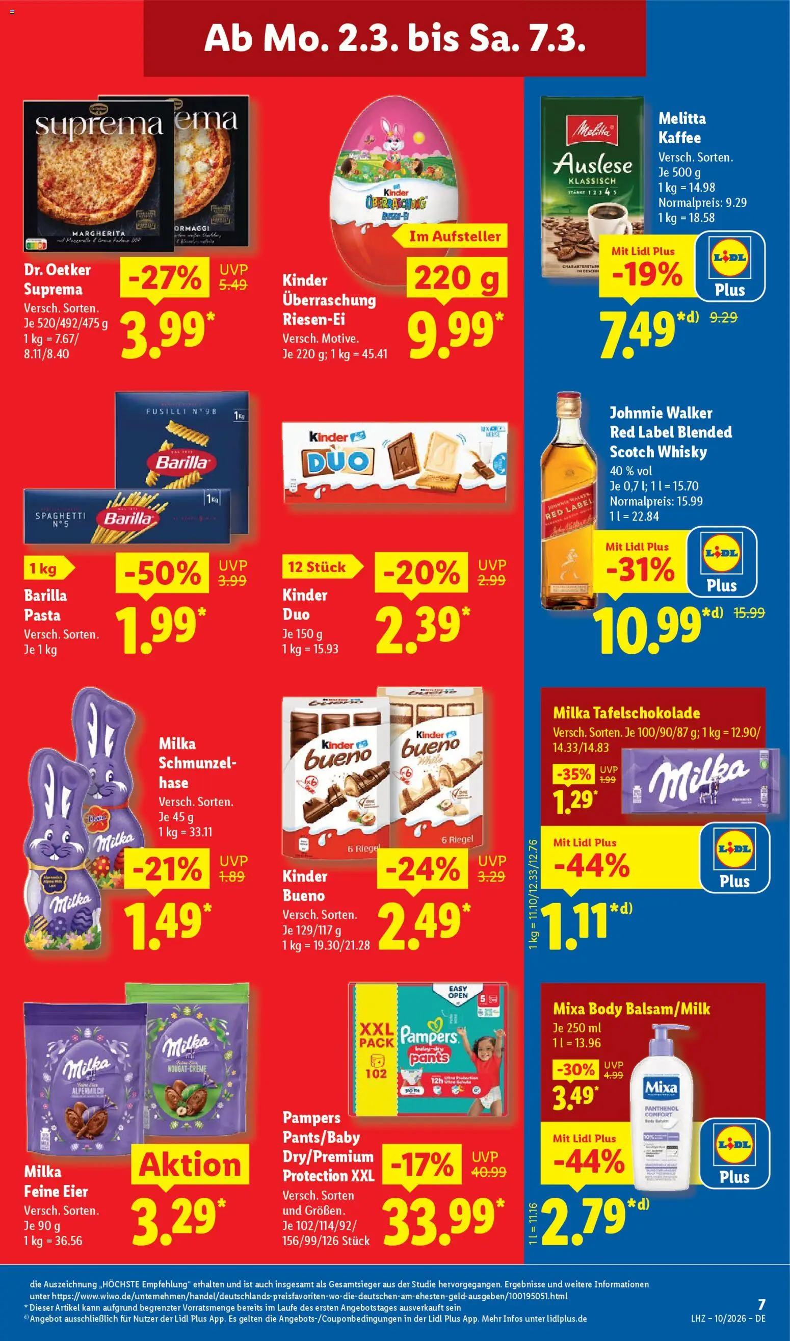 Lidl - Prospekt – gültig ab 02.03.2026 | Seite: 15 | Produkte: Melitta kaffee, Kaffee, Milka, Pasta