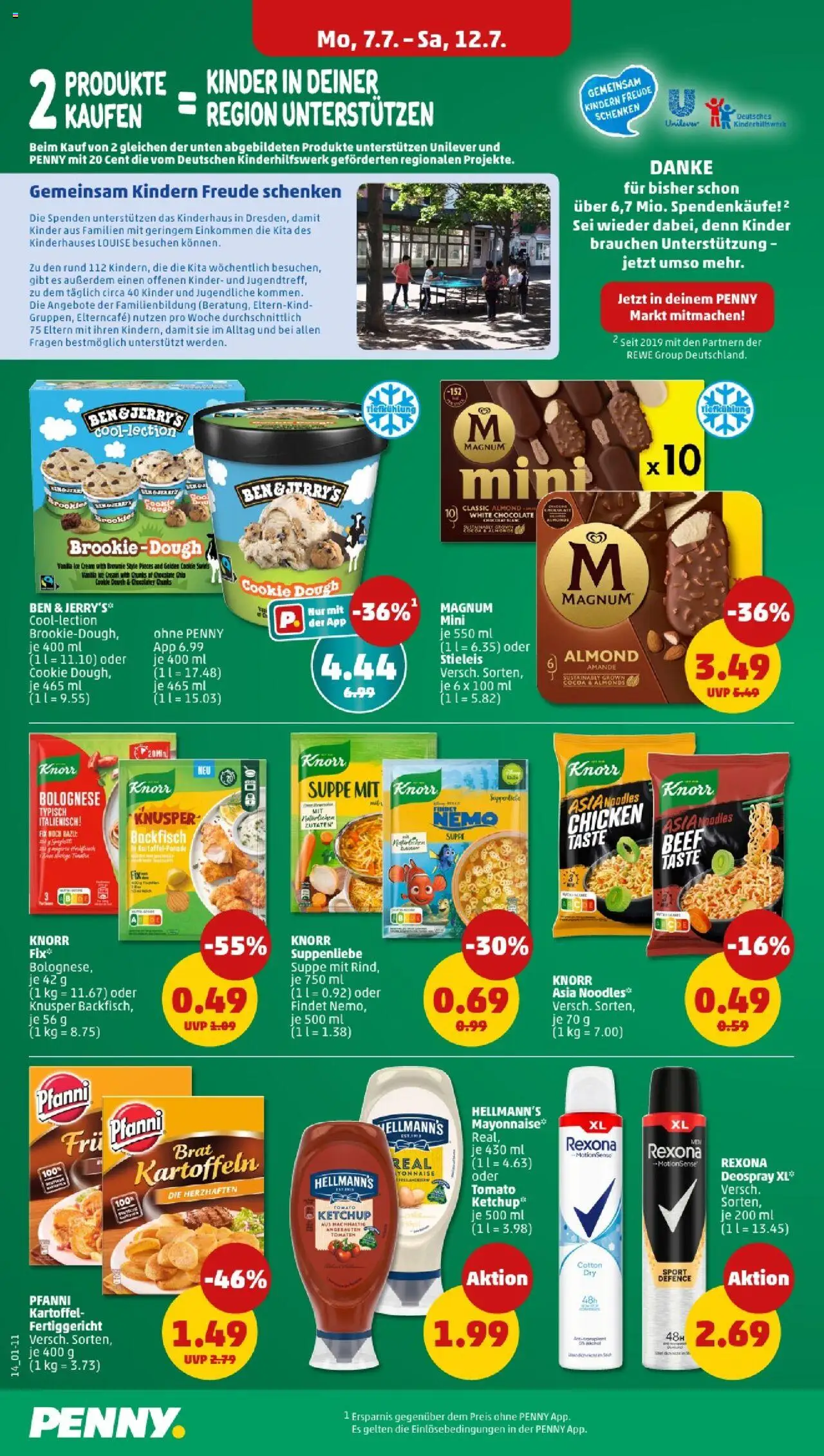 Penny - Sachsen-Anhalt - gültig ab dem 07.07.2025 | Seite: 14 | Produkte: Ben & Jerry's, Deodorant, Deospray, Ketchup