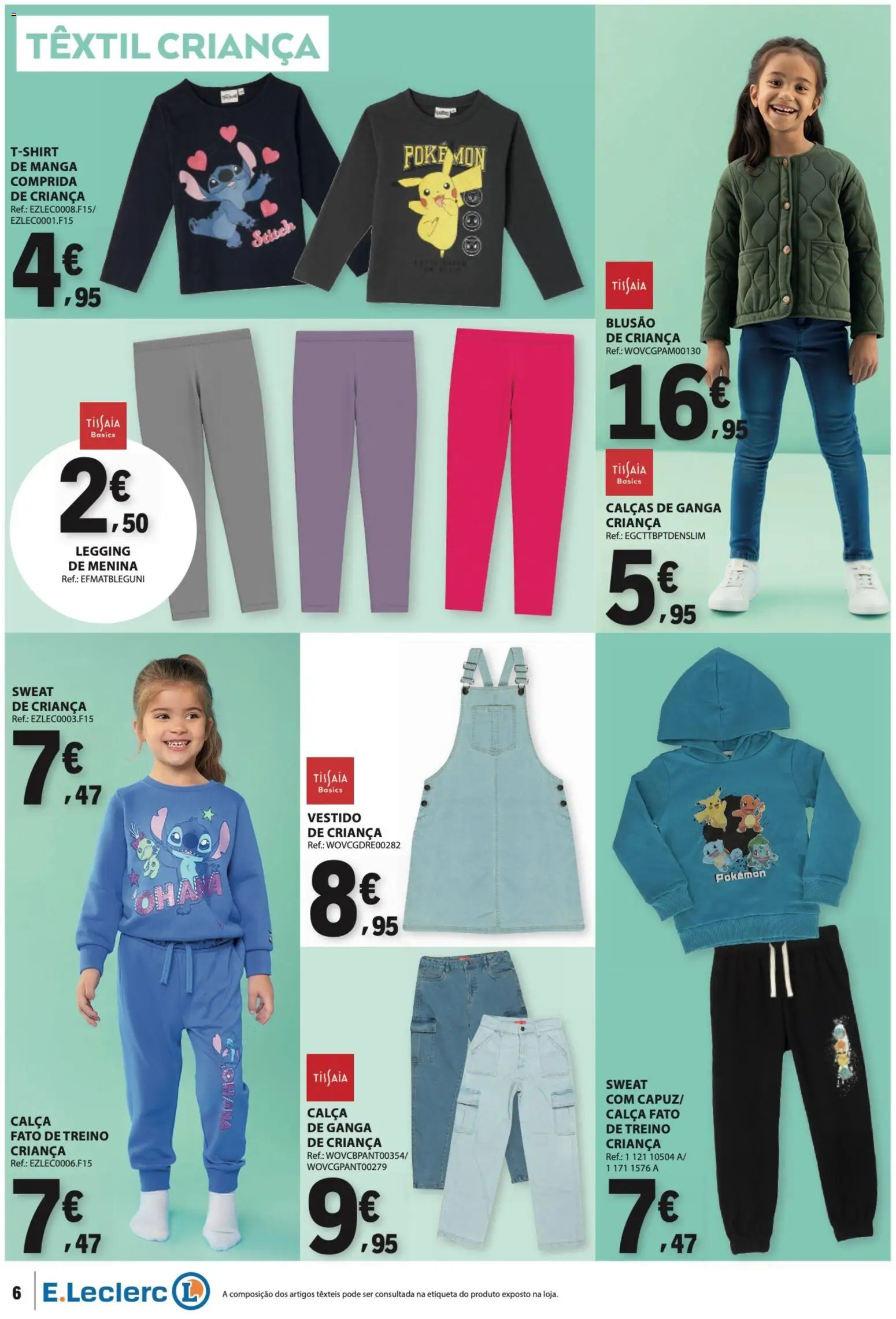 E.Leclerc Não Alimentar │ válido de 26.02.2026 | Página: 6 | Produtos: Vestido, Calças, Calça, Fato