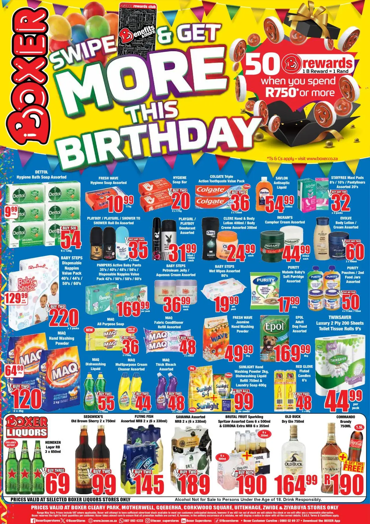 Boxer - Eastern Cape Selected Stores - Specials │ valid from 11.08.2025 | Page: 8 | Products: Bath, Shower, Brandy, Dog food