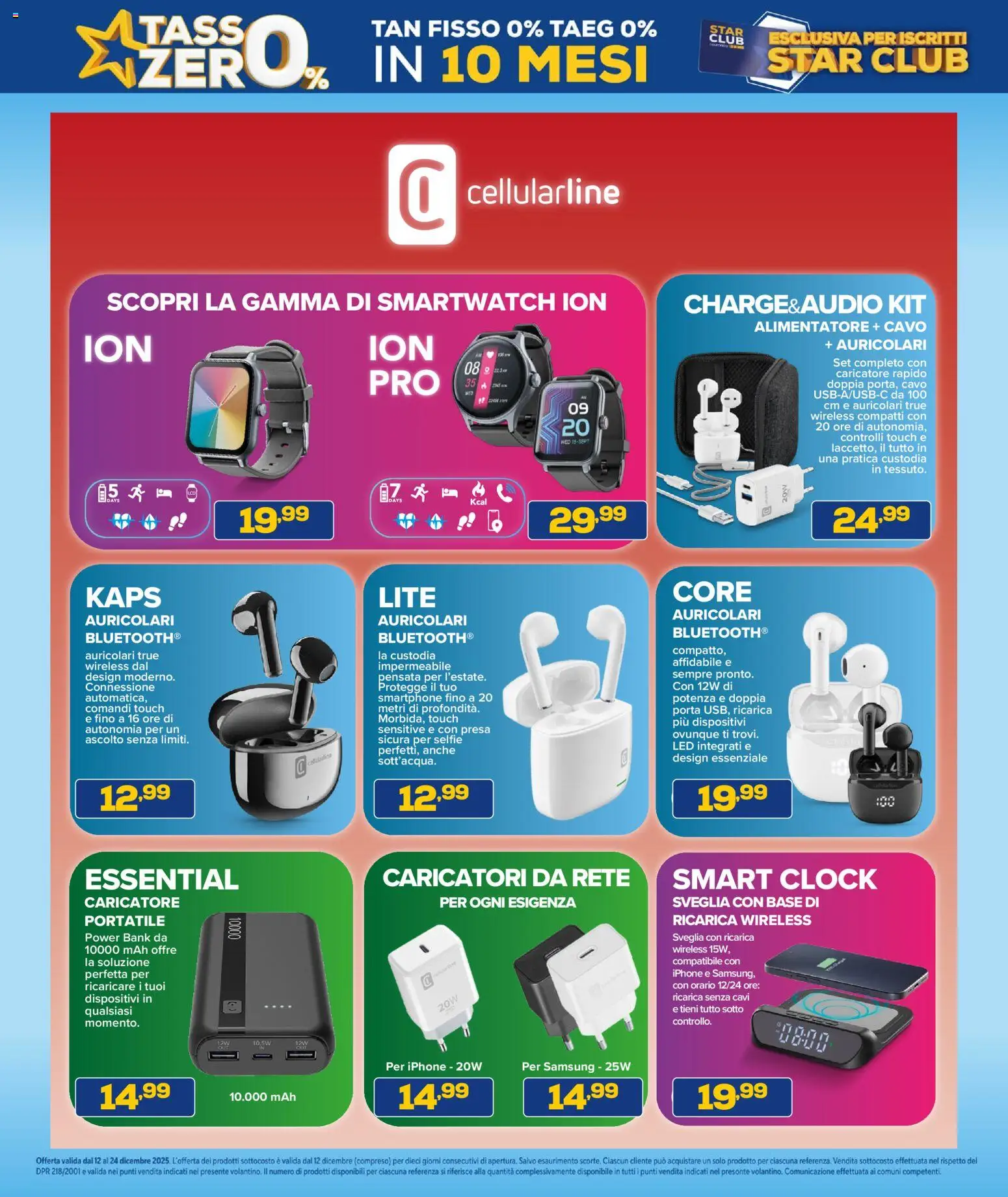 Volantino Euronics del 12.12.2025 | Pagina: 5 | Prodotti: Auricolari, Iphone, Smartphone, Smartwatch