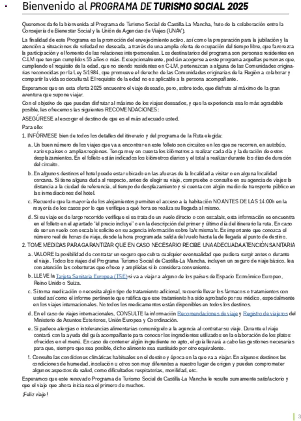 Viajes El Corte Inglés - Catálogo Turismo Social Castilla La Mancha │ válido desde el 03.02.2025 | Página: 3