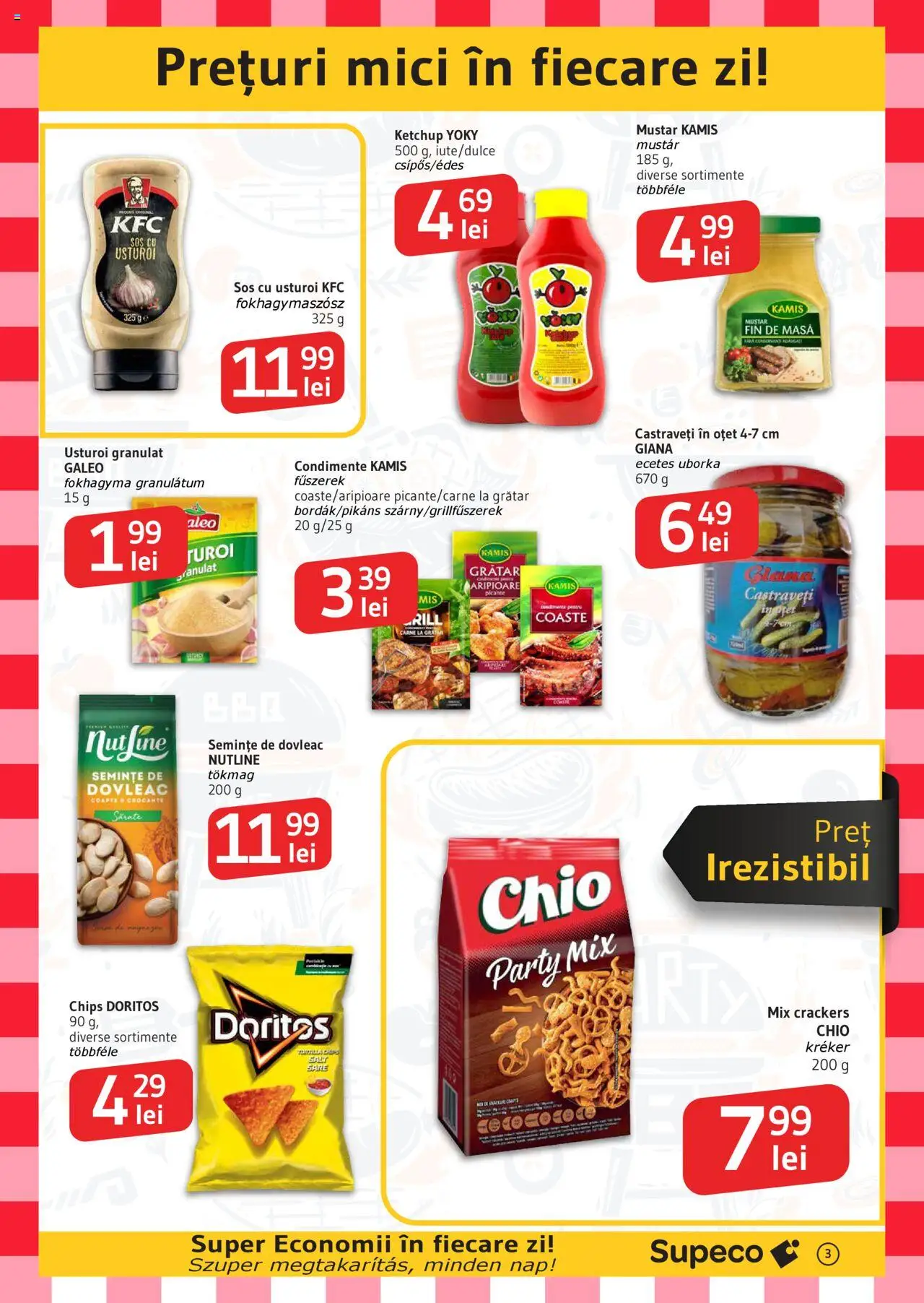 Catalog Supeco Bilingv – valabil de la 07.08.2025 | Pagină: 3 | Produse: Grătar, Mici, Oțet, Muștar