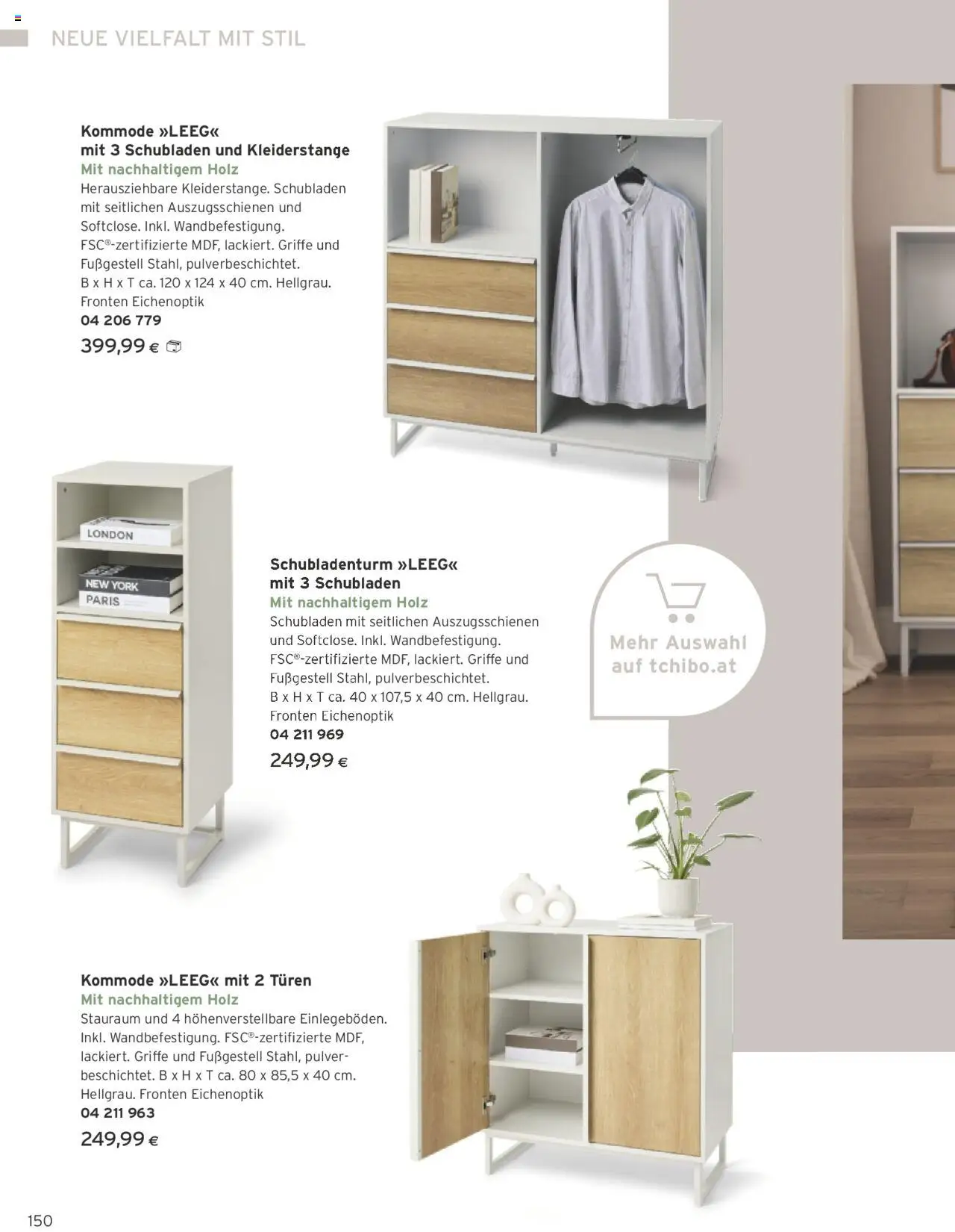 Tchibo Eduscho - Katalog Oktober 2025 gültig ab 01.10.2025 | Seite: 150 | Produkte: Kommode