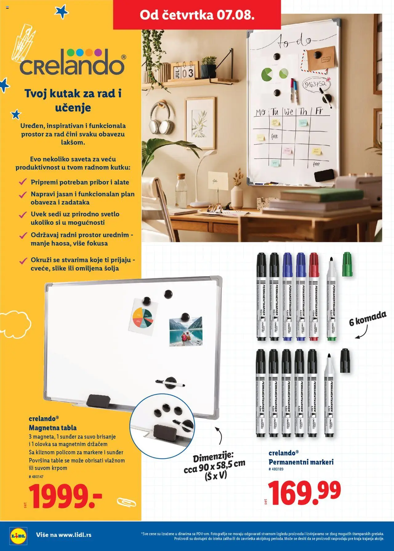 Lidl katalog - važi od 31.07.2025 | Strana: 32 | Proizvode: Šolja, Markeri