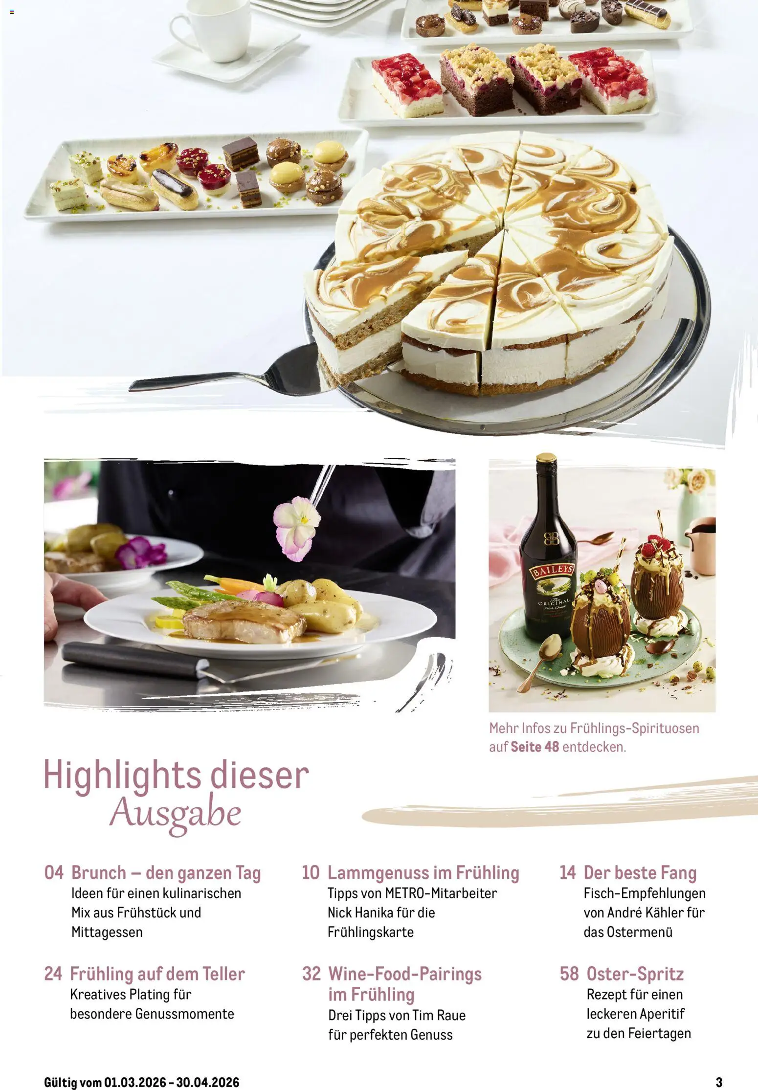 Metro Saisonkatalog Frühlings-Genuss – gültig ab 01.03.2026 | Seite: 3 | Produkte: Baileys