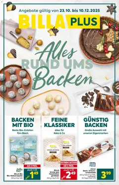 Billa Plus - Alles Rund Ums  Backen ab 23.10.2025 gültig