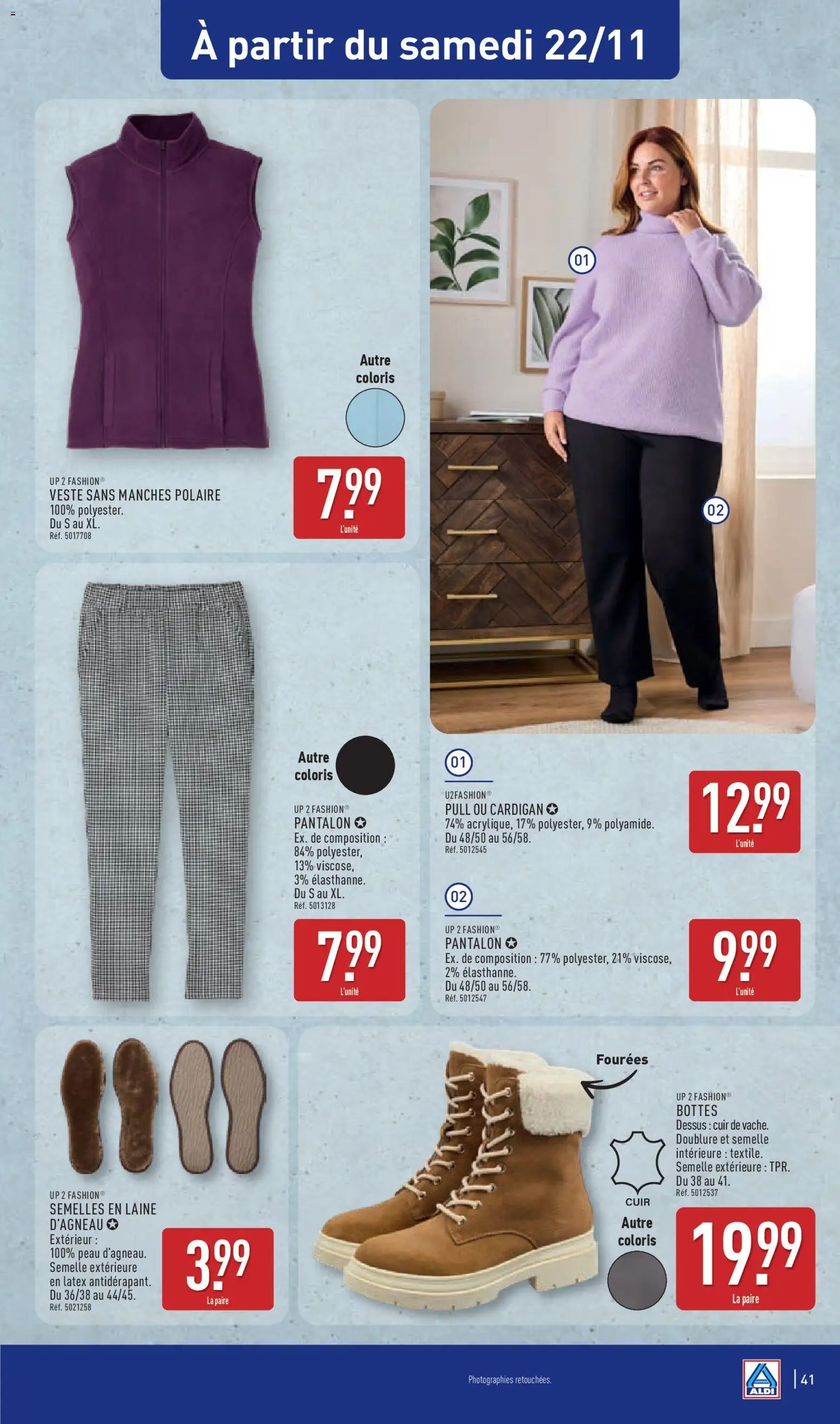 {H1} | Page: 44 | Produits: Cardigan, Veste, Pantalon, Bottes