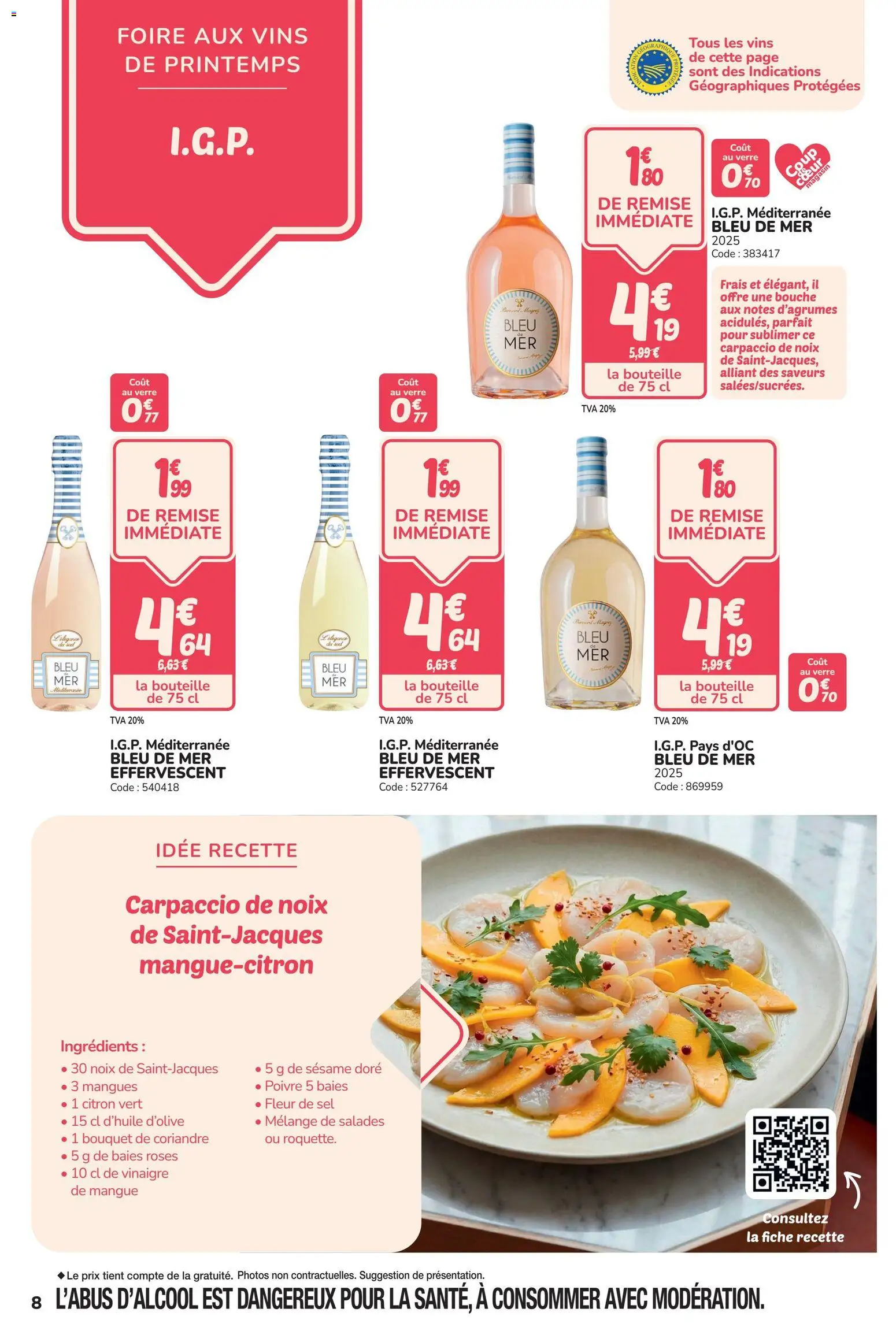 {H1} | Page: 8 | Produits: Citron vert, Mangue, Sel, Vinaigre