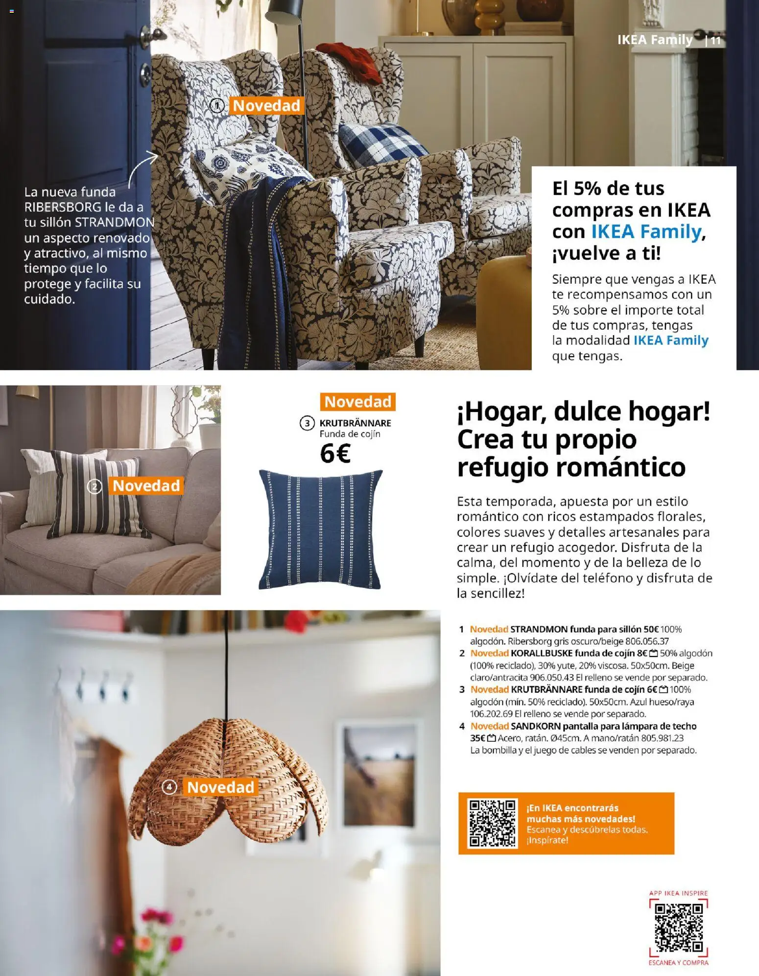 Catálogo IKEA Family Mallorca │ válido desde el 01.01.2026 | Página: 11 | Productos: Té, Funda, Funda de cojín, Sillón