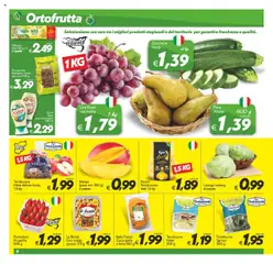 Anteprima del volantino Volantino SuperConveniente	 valido a partire dal 14.10.2025 | Pagina: 8 | Prodotti: Mele, Mango, Uva, Zucchine