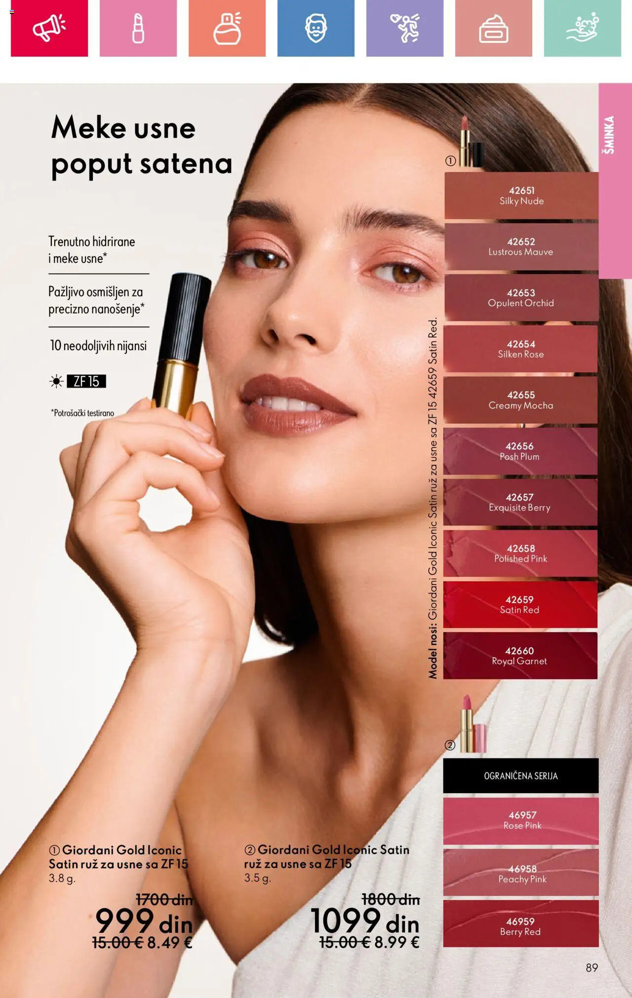 Oriflame katalog - važi od 03.08.2025 | Strana: 89 | Proizvode: Šminka