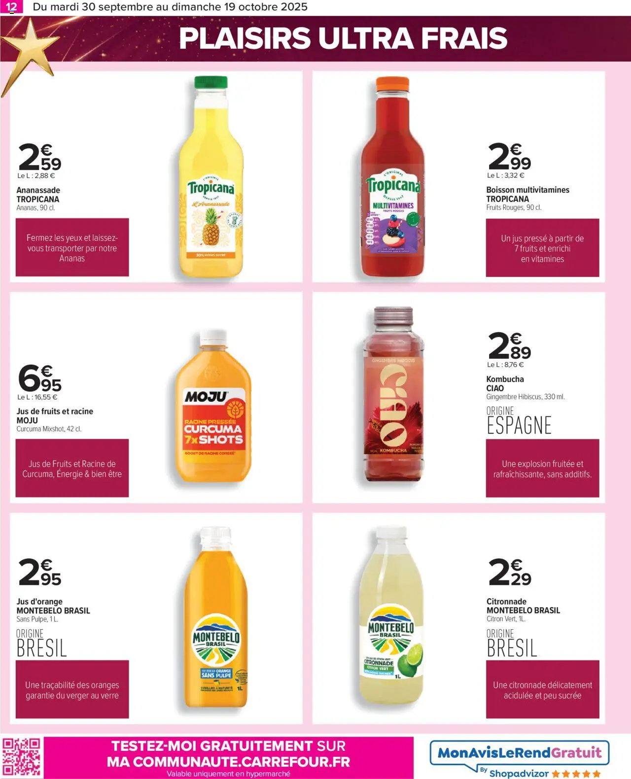  | Page: 12 | Produits: Kombucha, Orange, Jus, Ananas