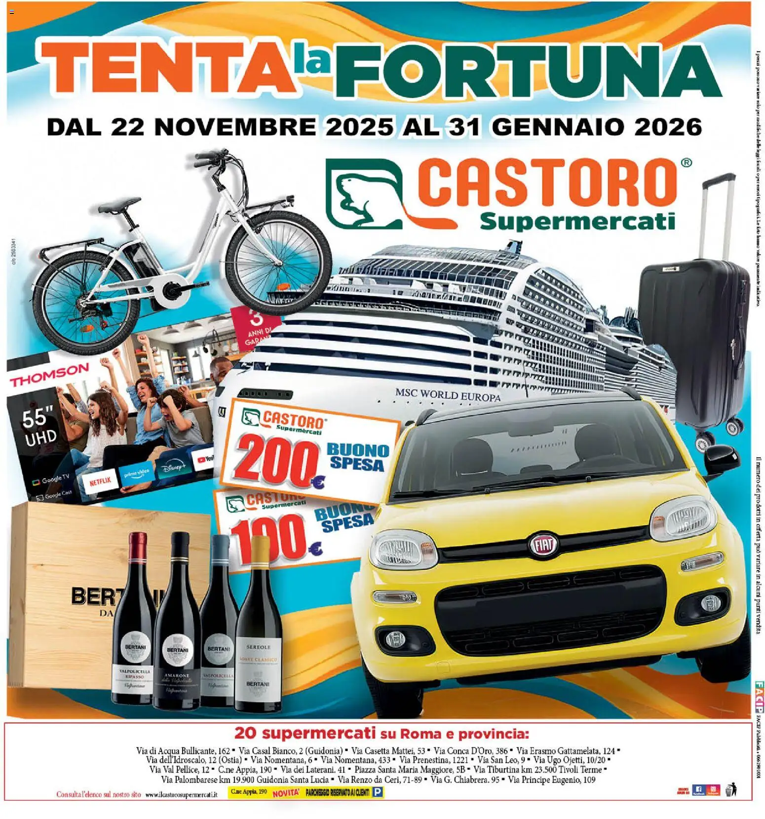 Volantino Il Castoro del 18.11.2025 | Pagina: 24 | Prodotti: Acqua, TV, Video