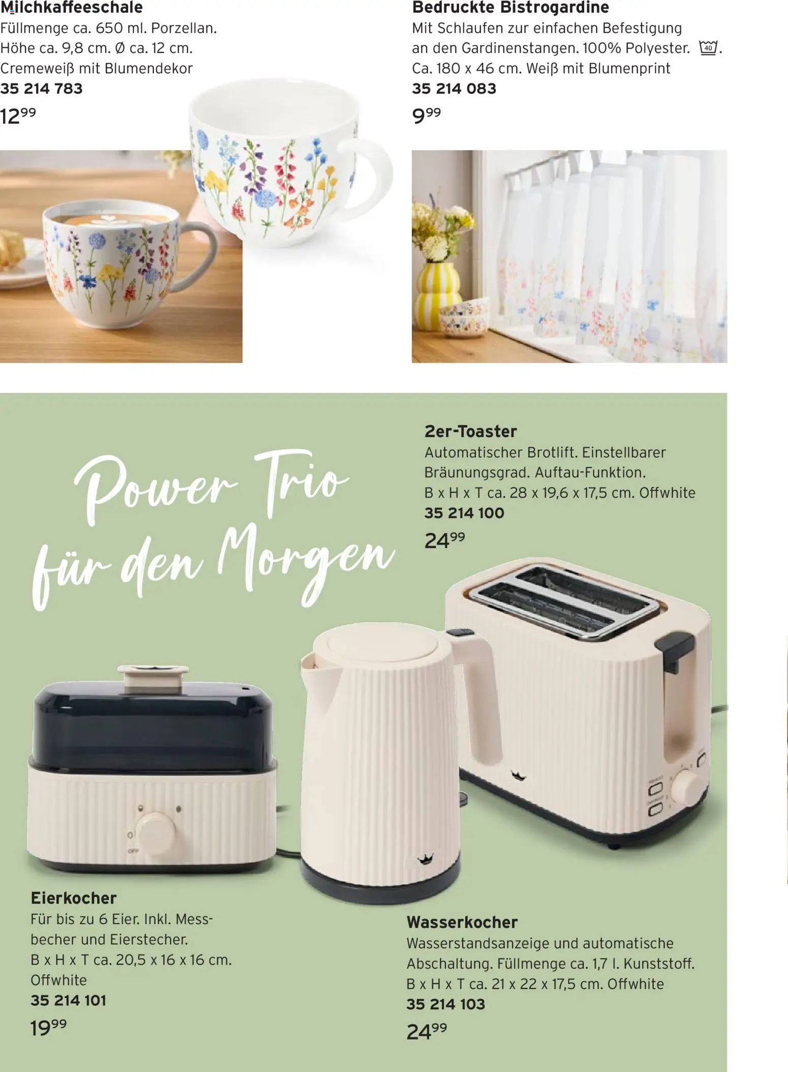 Tchibo Prospekt Frühling auf dem Tisch – gültig ab 04.03.2026 | Seite: 10 | Produkte: Wasserkocher, Eierkocher