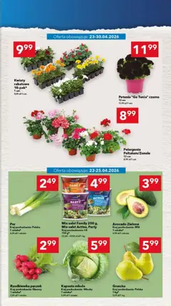 Pogląd oferty "Lewiatan gazetka - Legnica" - ważna od 23.04.2026 | Strona: 5 | Produkty: Kapusta, Gruszka, Mix sałat, Kwiaty