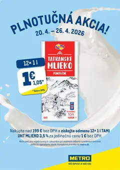 Metro leták platný od 20.04.2026