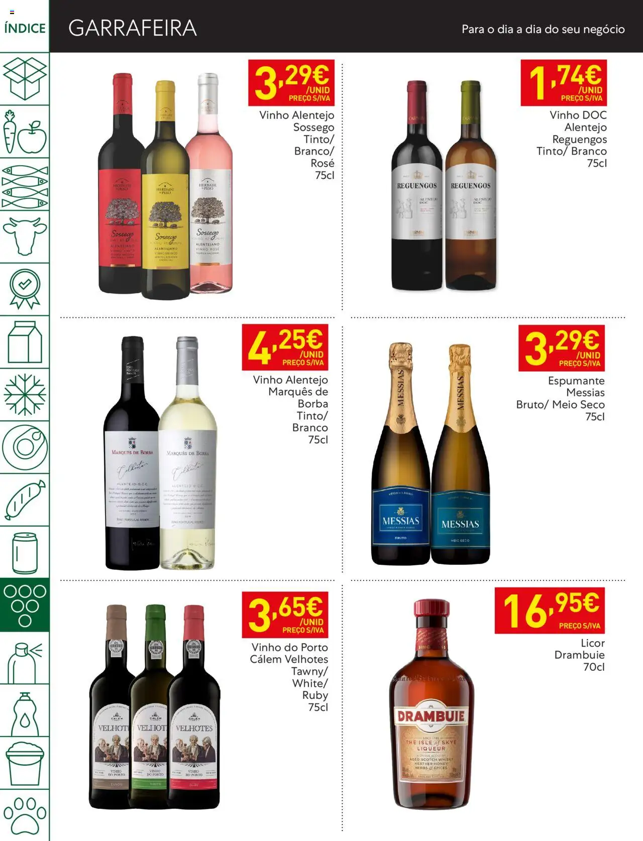 Recheio folheto │ válido de 22.07.2025 | Página: 36 | Produtos: Whisky, Espumante, Licor, Vinho tinto