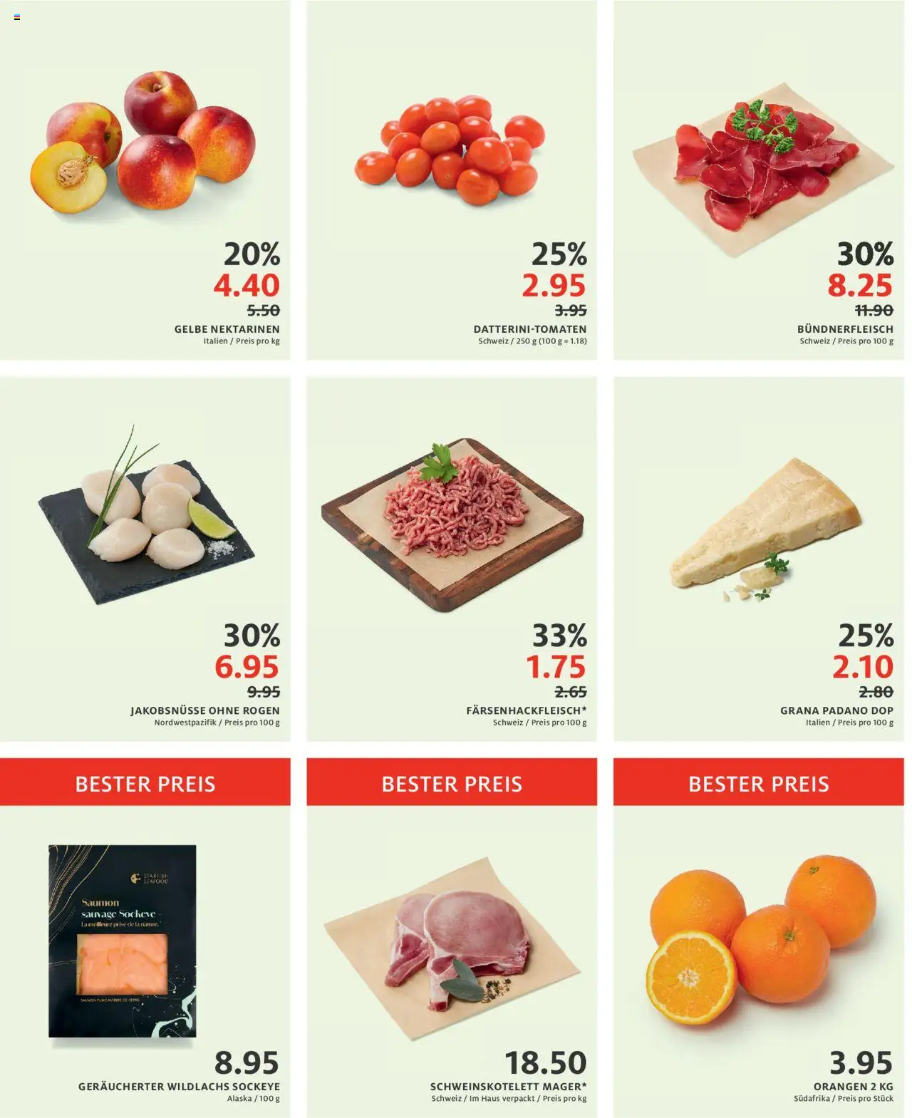 Manor Aktionen ab 19.08.2025 | Seite: 2 | Produkte: Nektarinen, Orangen