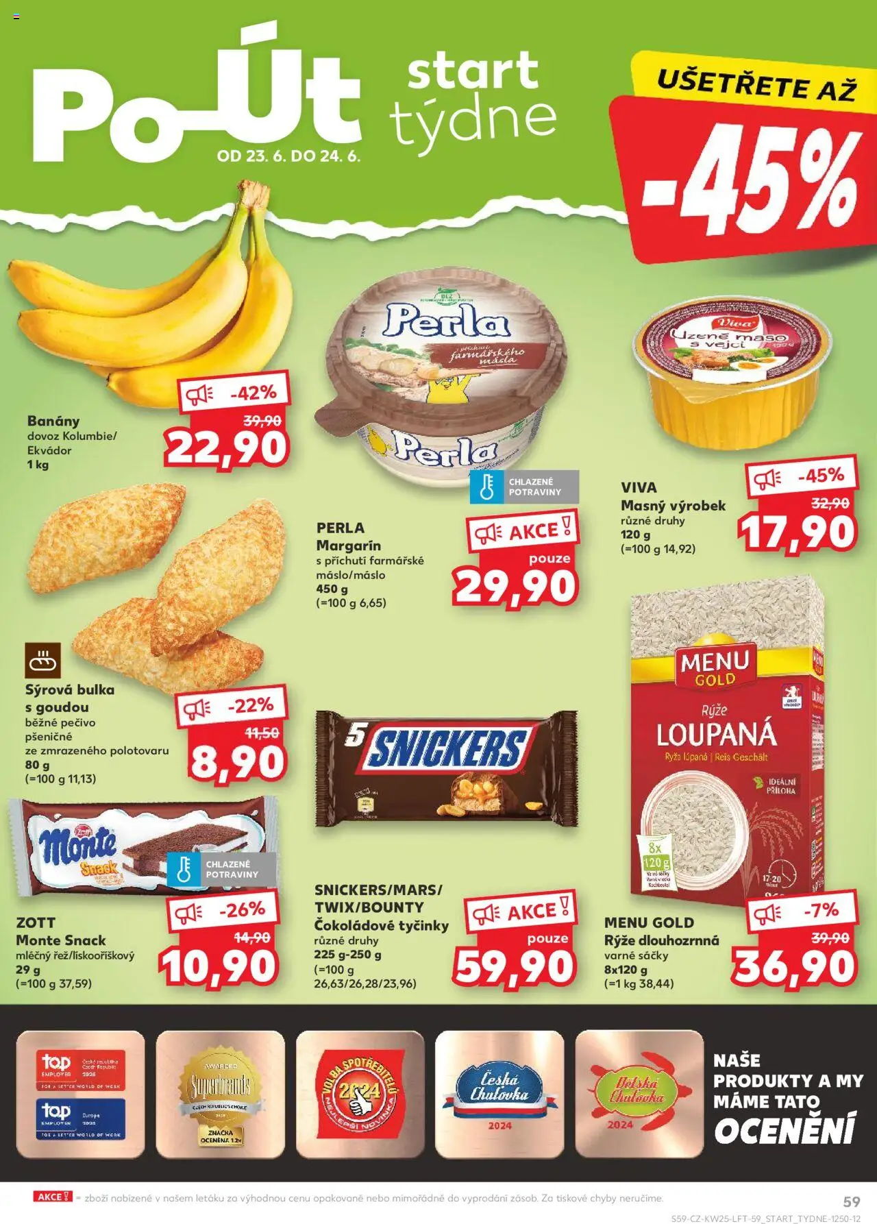 Kaufland leták od 18.06.2025 | Strana: 59 | Produkty: Rýže, Potraviny, Maso, Margarín